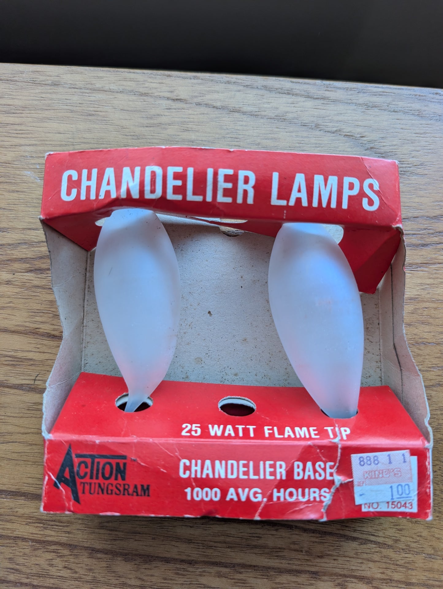 25 Watt Frosted Candelabra Bulbs - Set of 2