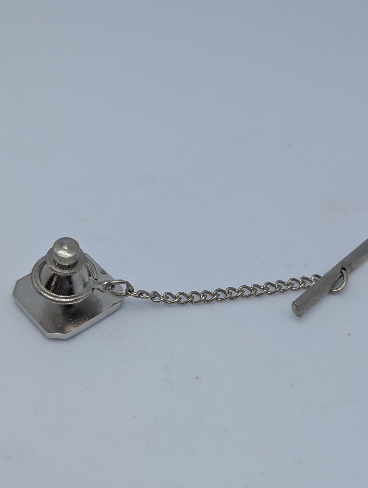 Vintage 80s Silver Tone Tie Tack