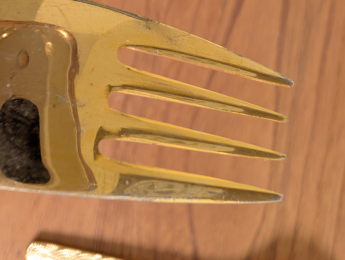Set of Five Alexia Present VIP Gold Plated Salad Forks