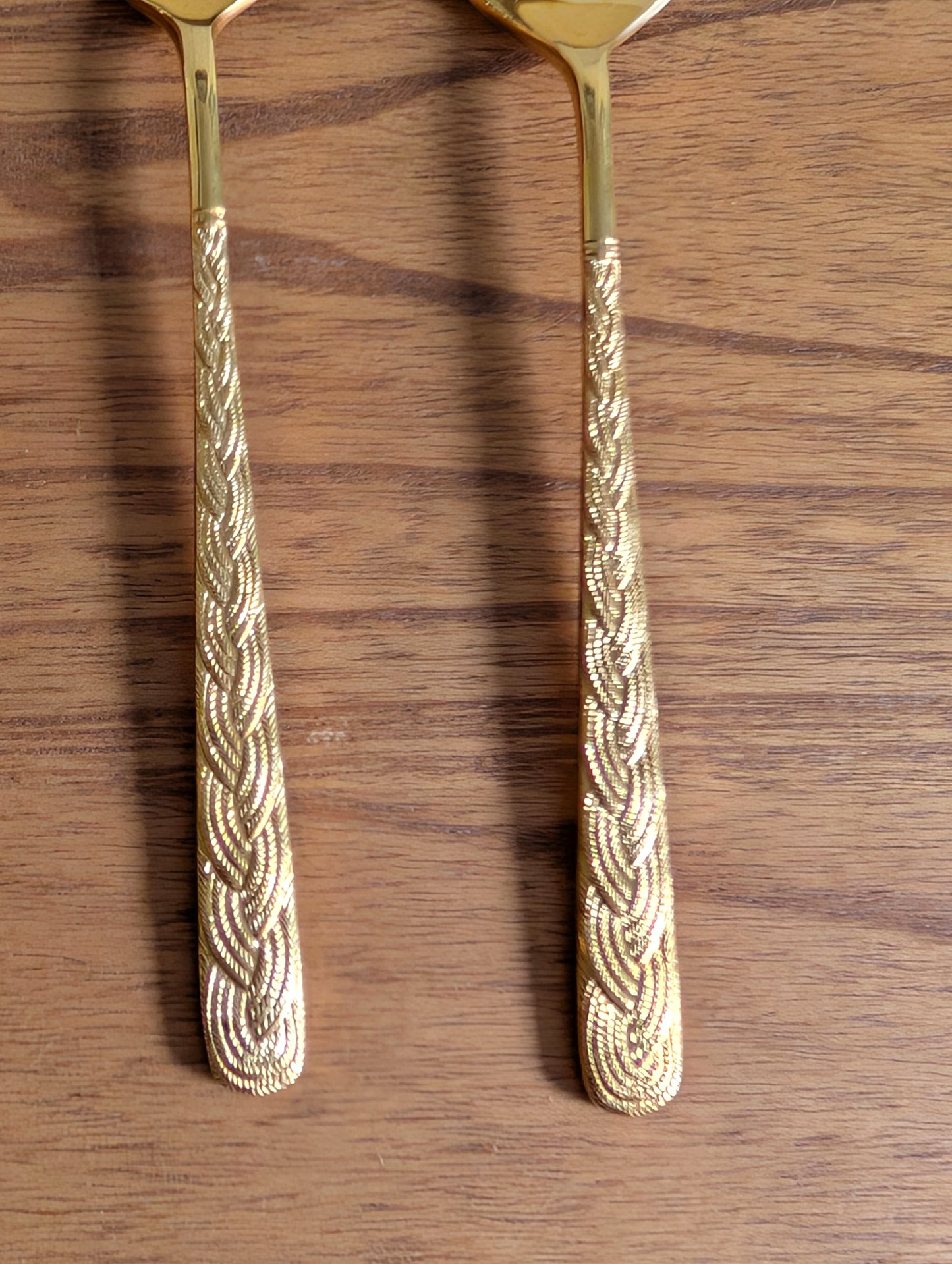 Set of Five Alexia Present VIP Gold Plated Teaspoon