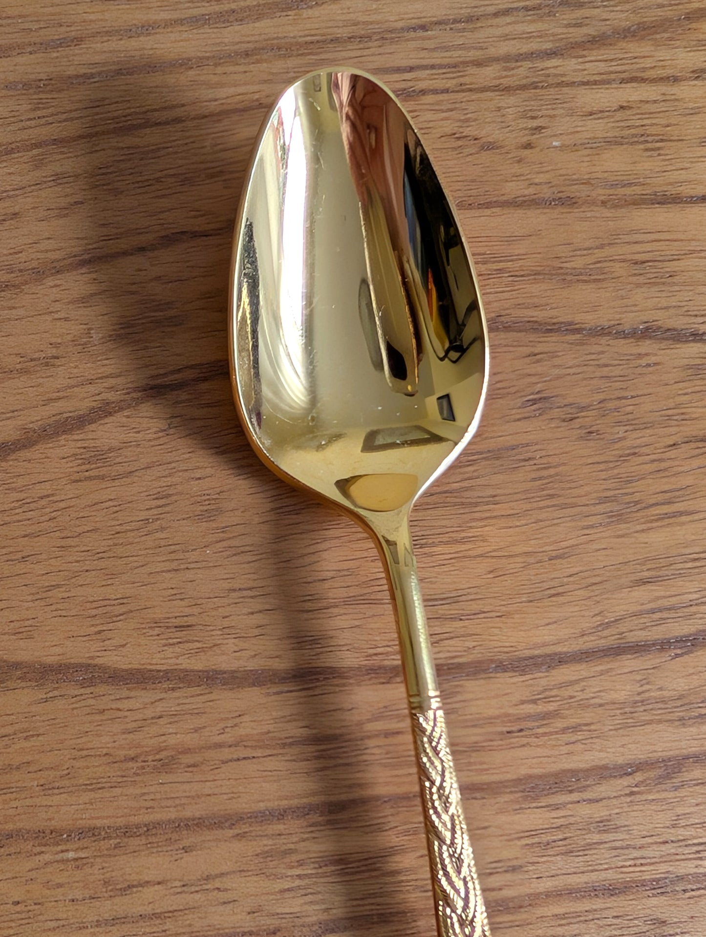 Set of Five Alexia Present VIP Gold Plated Teaspoon