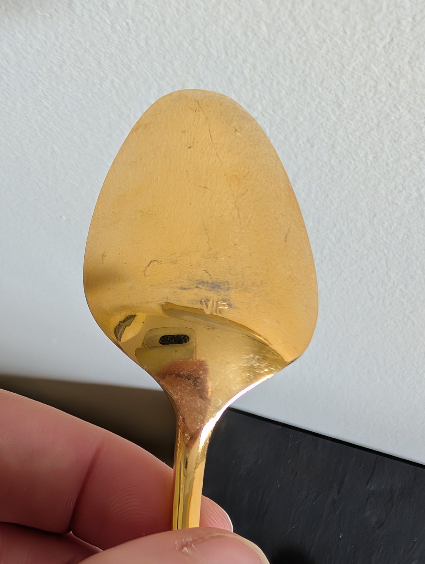 Set of Five Alexia Present VIP Gold Plated Teaspoon