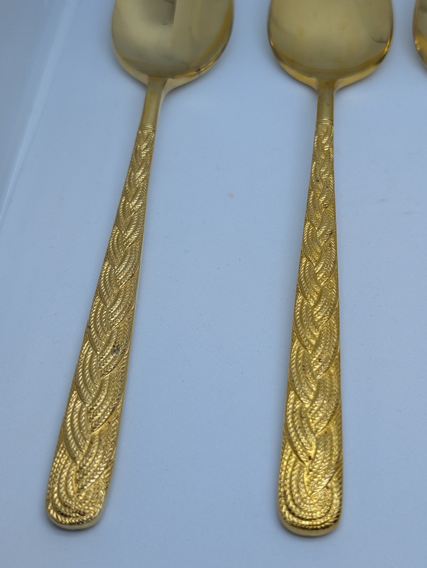 Set of Five Alexia Present VIP Gold Plated Teaspoon