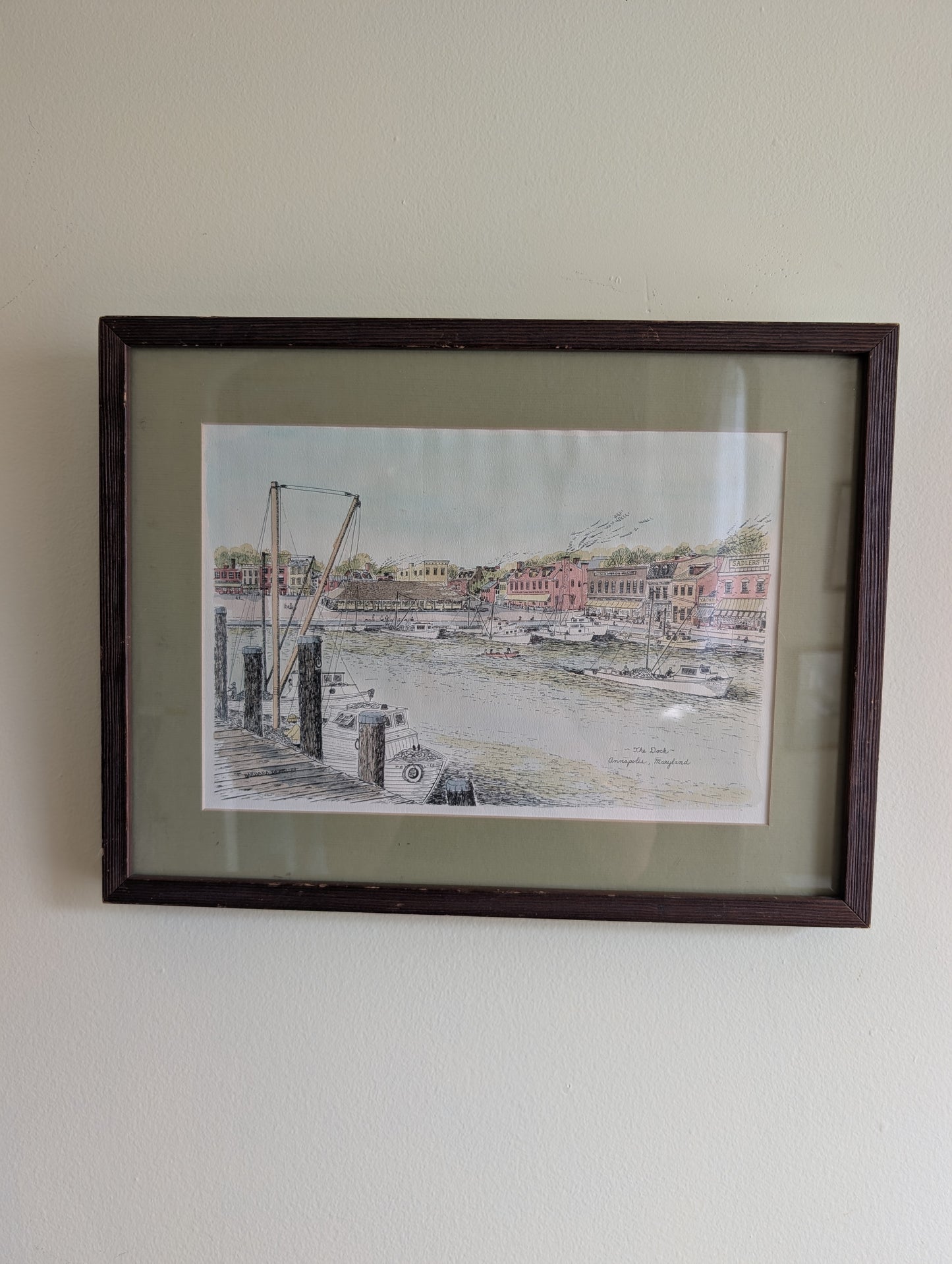 "The Dock" in Annapolis Maryland by Barbara Deiso 1973