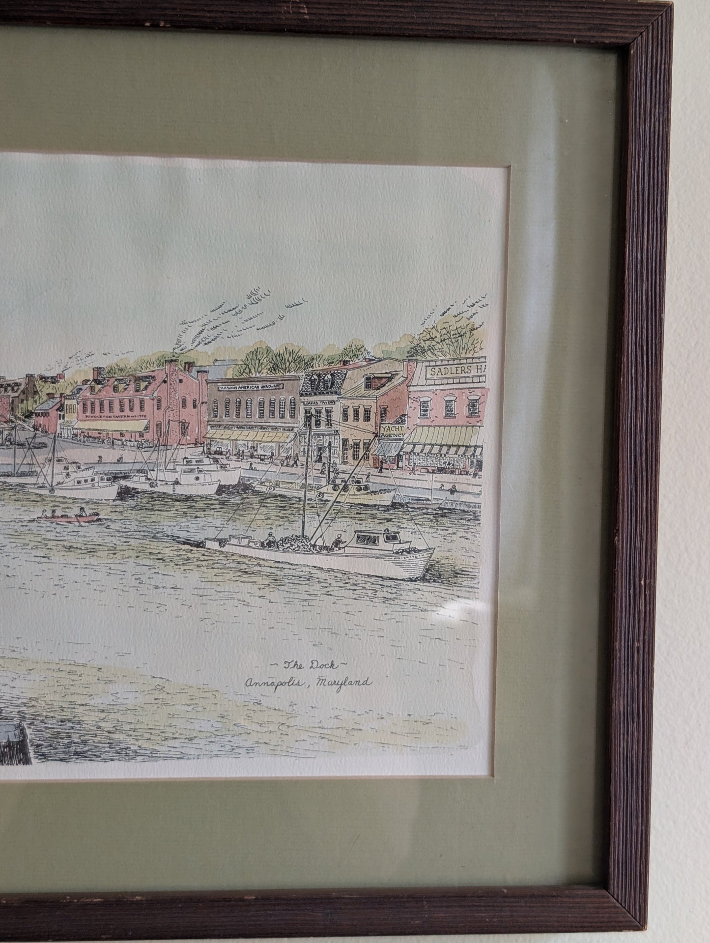 "The Dock" in Annapolis Maryland by Barbara Deiso 1973