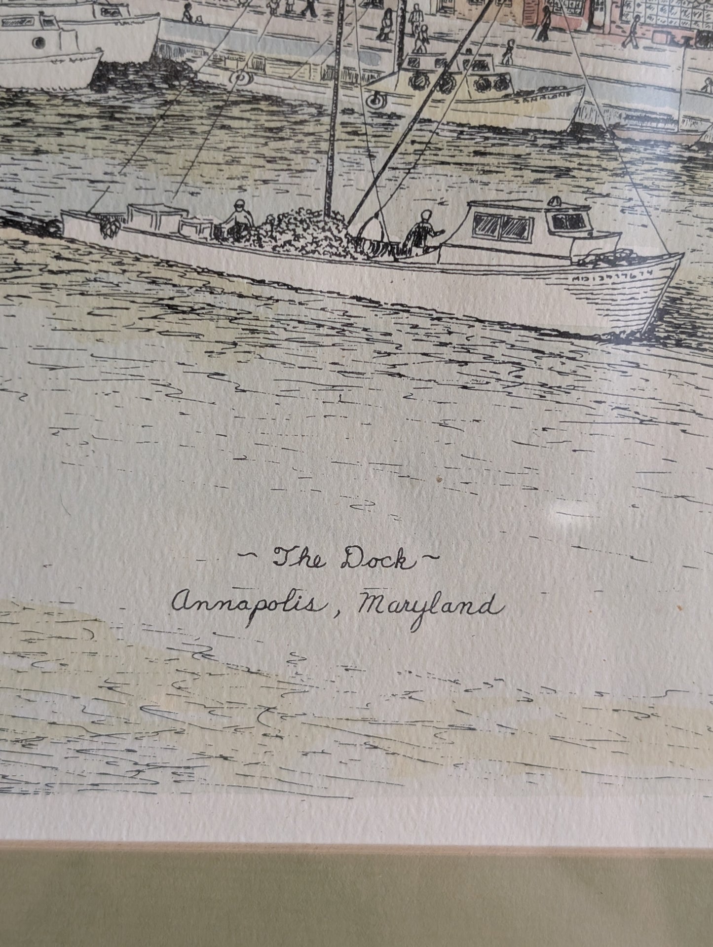 "The Dock" in Annapolis Maryland by Barbara Deiso 1973