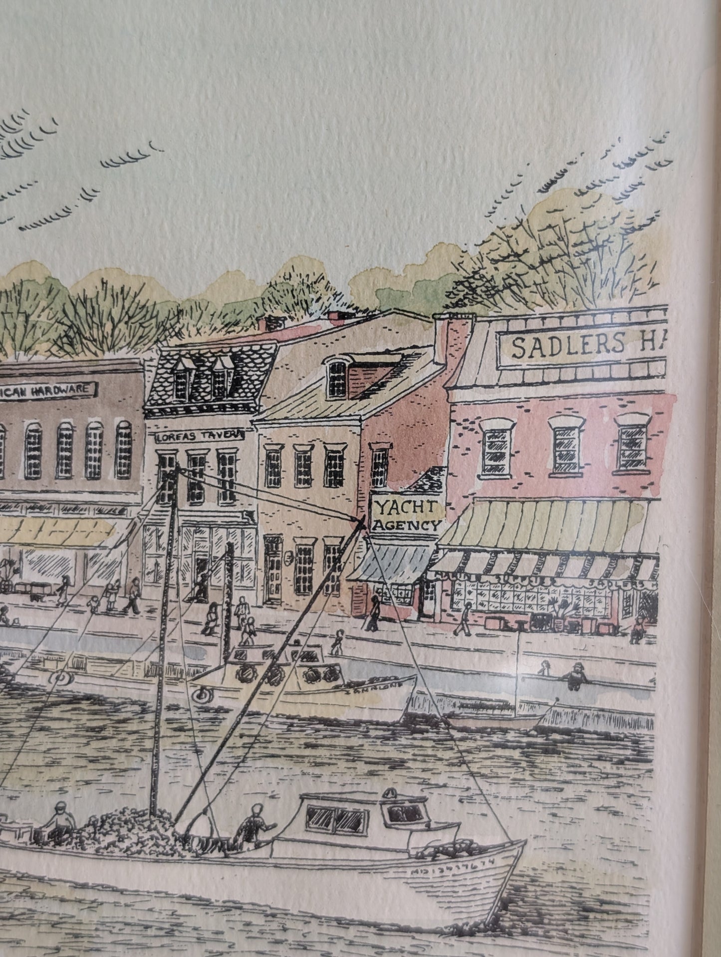 "The Dock" in Annapolis Maryland by Barbara Deiso 1973