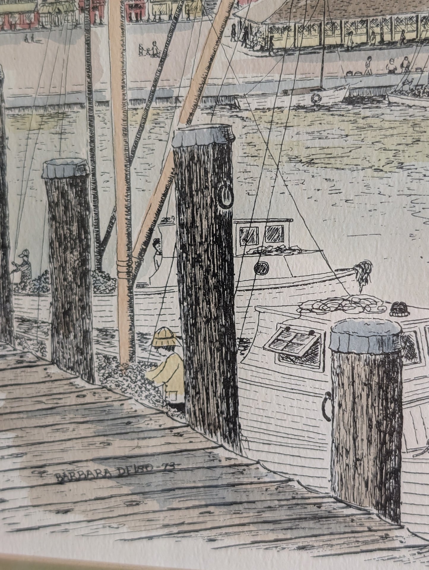 "The Dock" in Annapolis Maryland by Barbara Deiso 1973