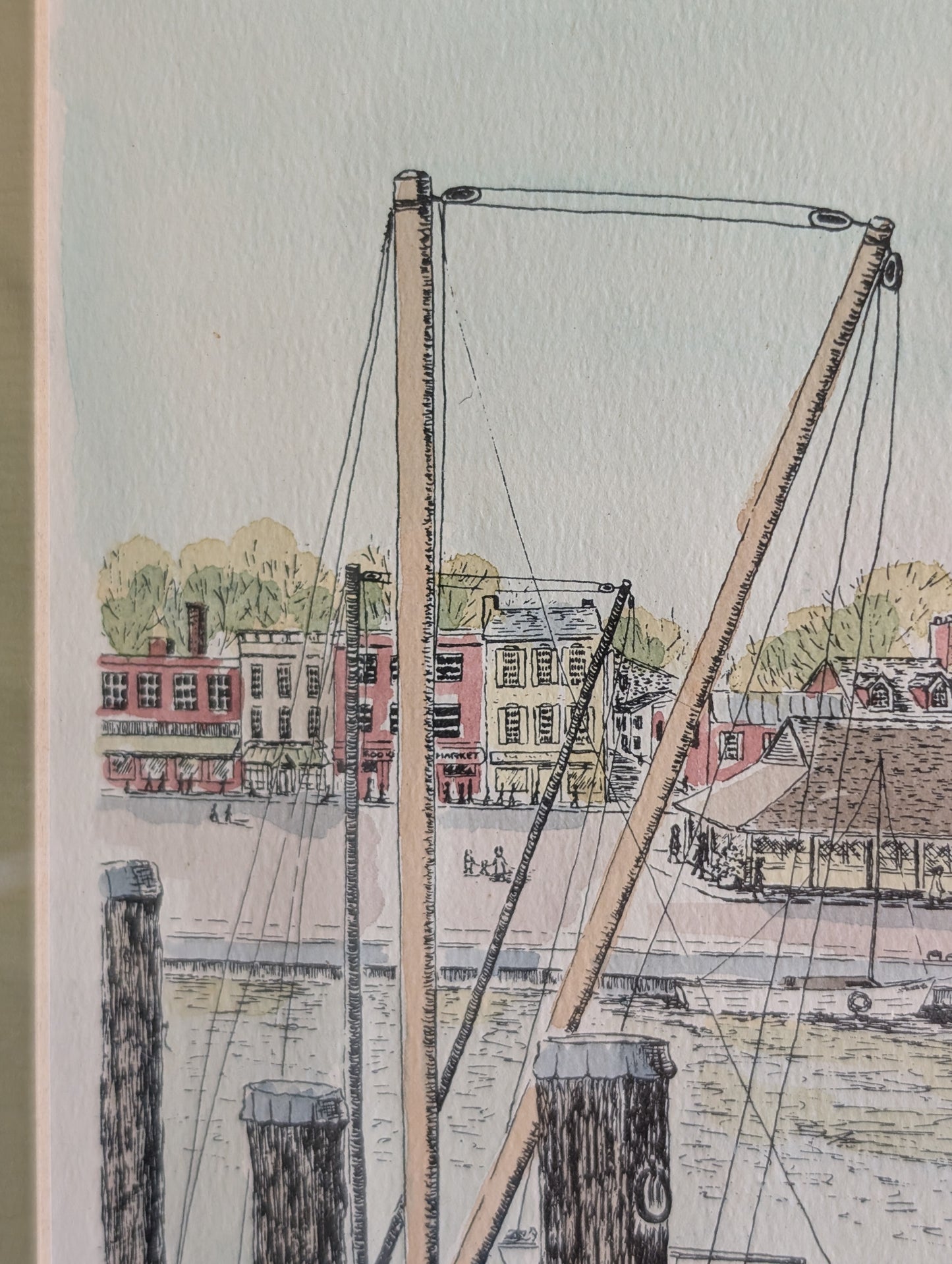"The Dock" in Annapolis Maryland by Barbara Deiso 1973