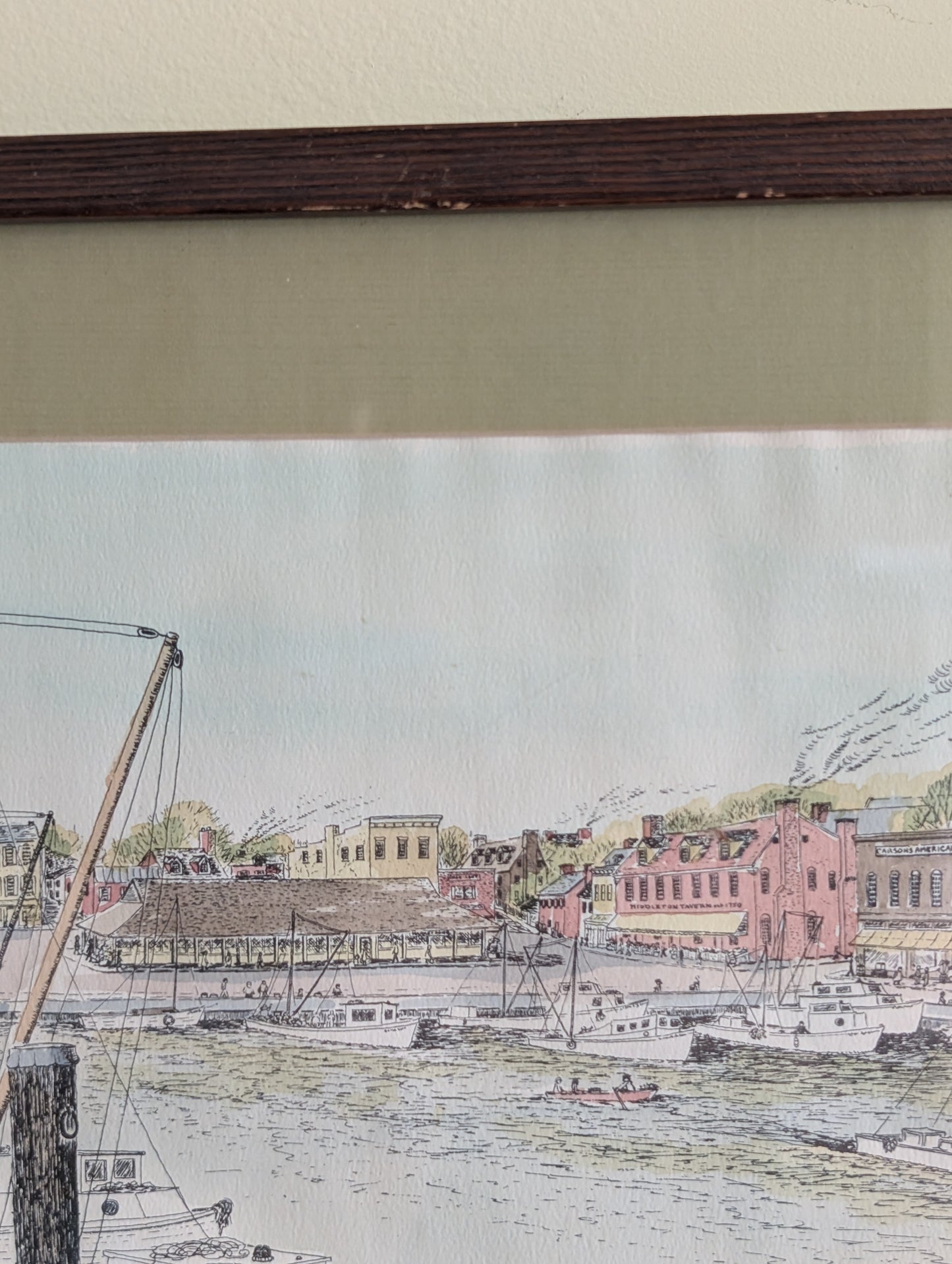 "The Dock" in Annapolis Maryland by Barbara Deiso 1973
