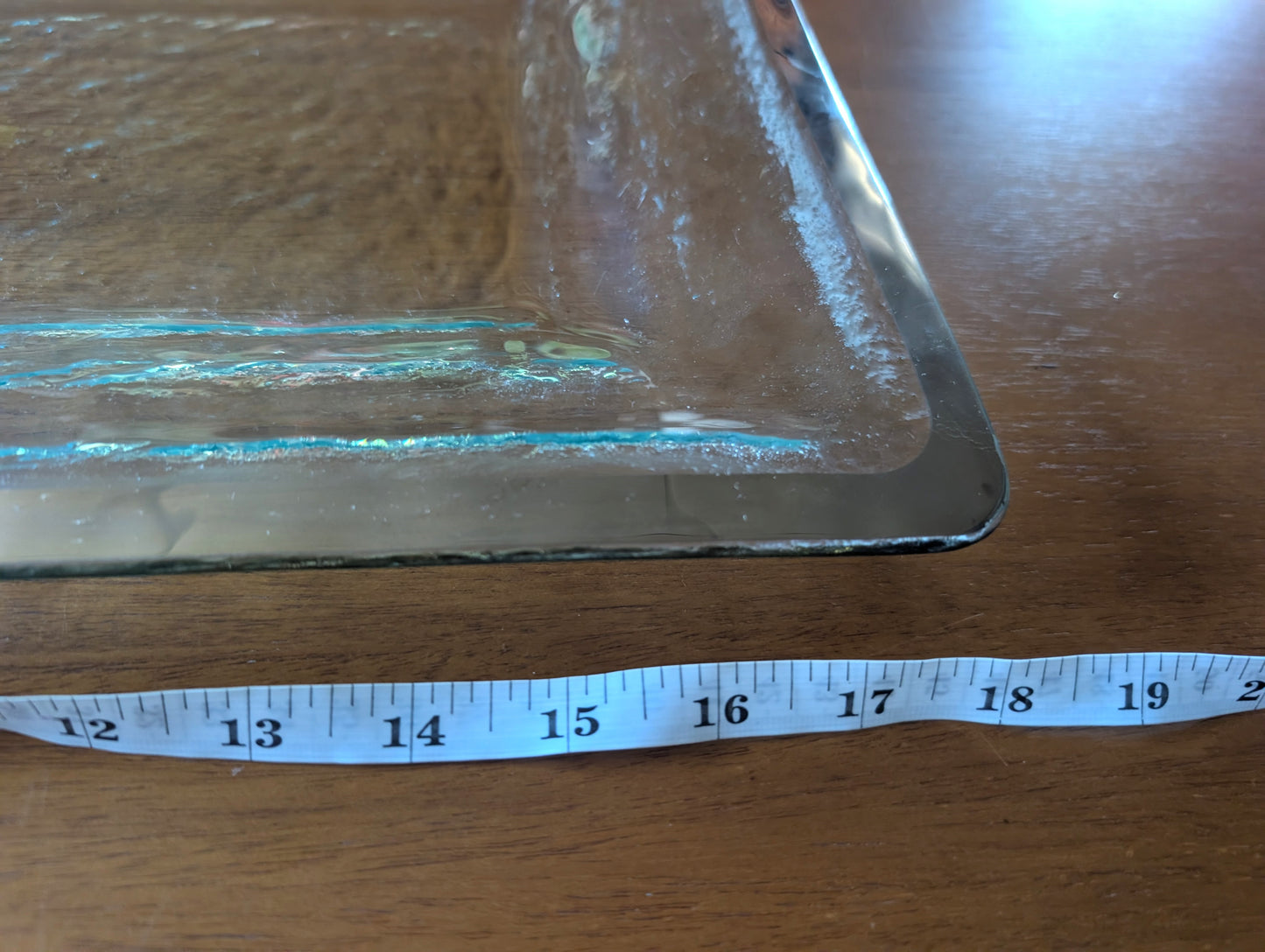 Annieglass Antique Buffet Server Tray, Platinum