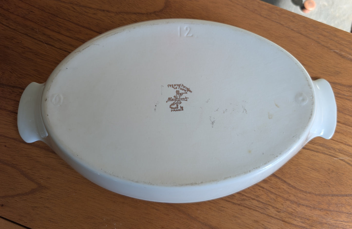 Vintage Louis Lourioux Le Faune Birds Soufflé Casserole Dish Fire Proof Porcelain