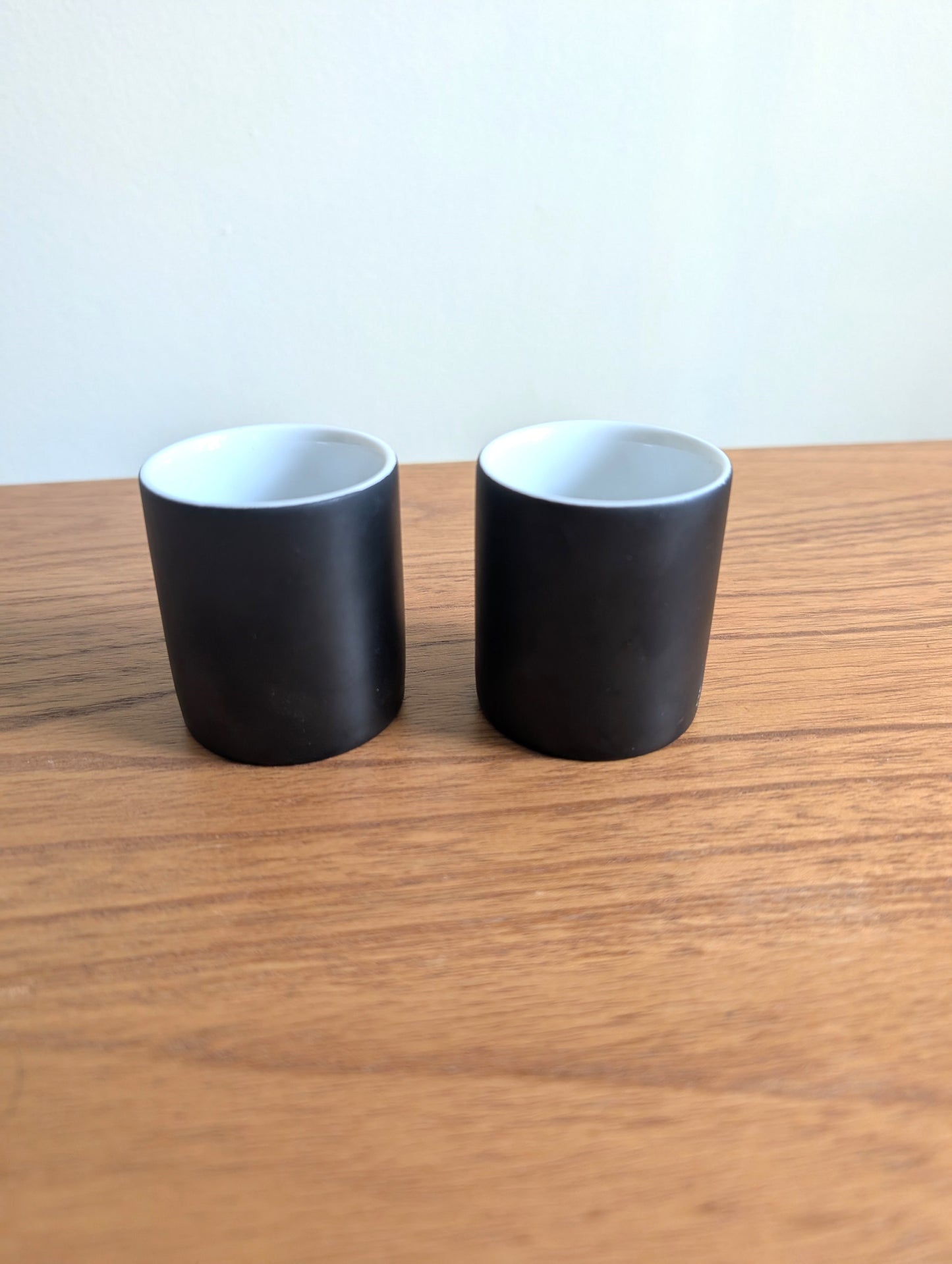 Black OMC Japan Shot Glasses or Sake Cups