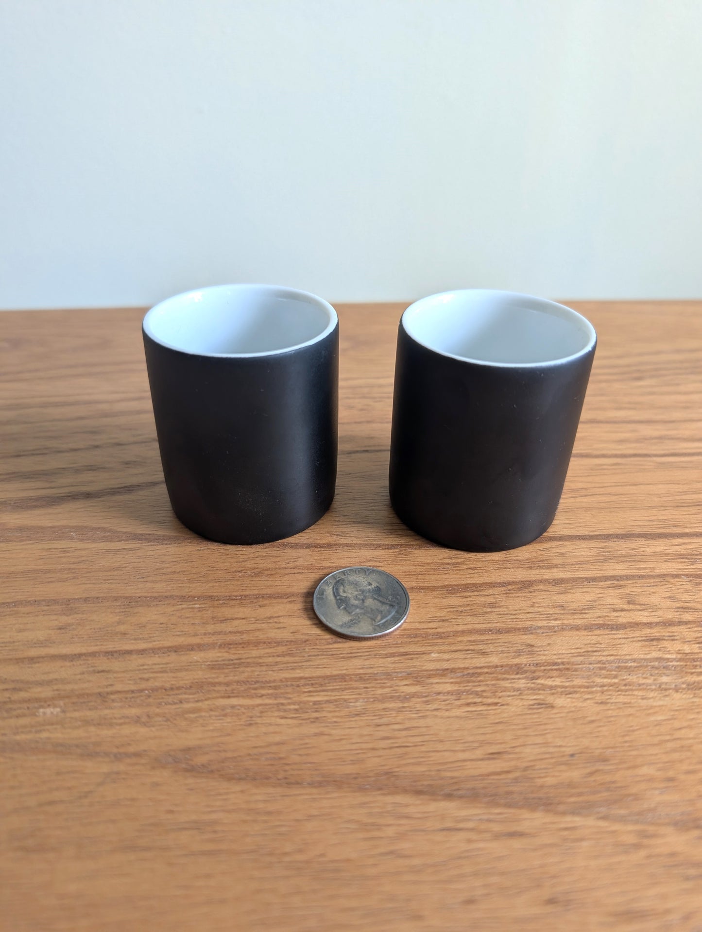 Black OMC Japan Shot Glasses or Sake Cups