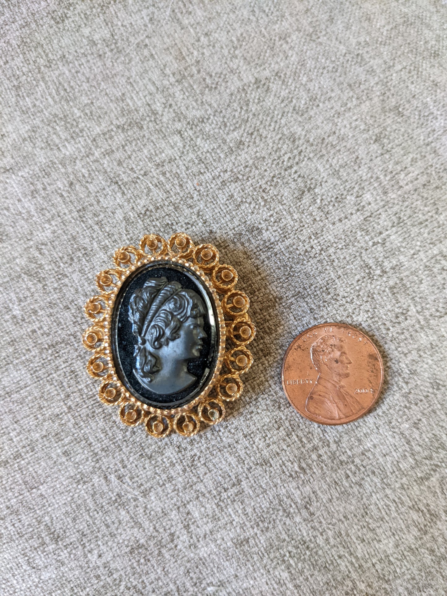 Black Pin Gothic Pin Cameo Pin
