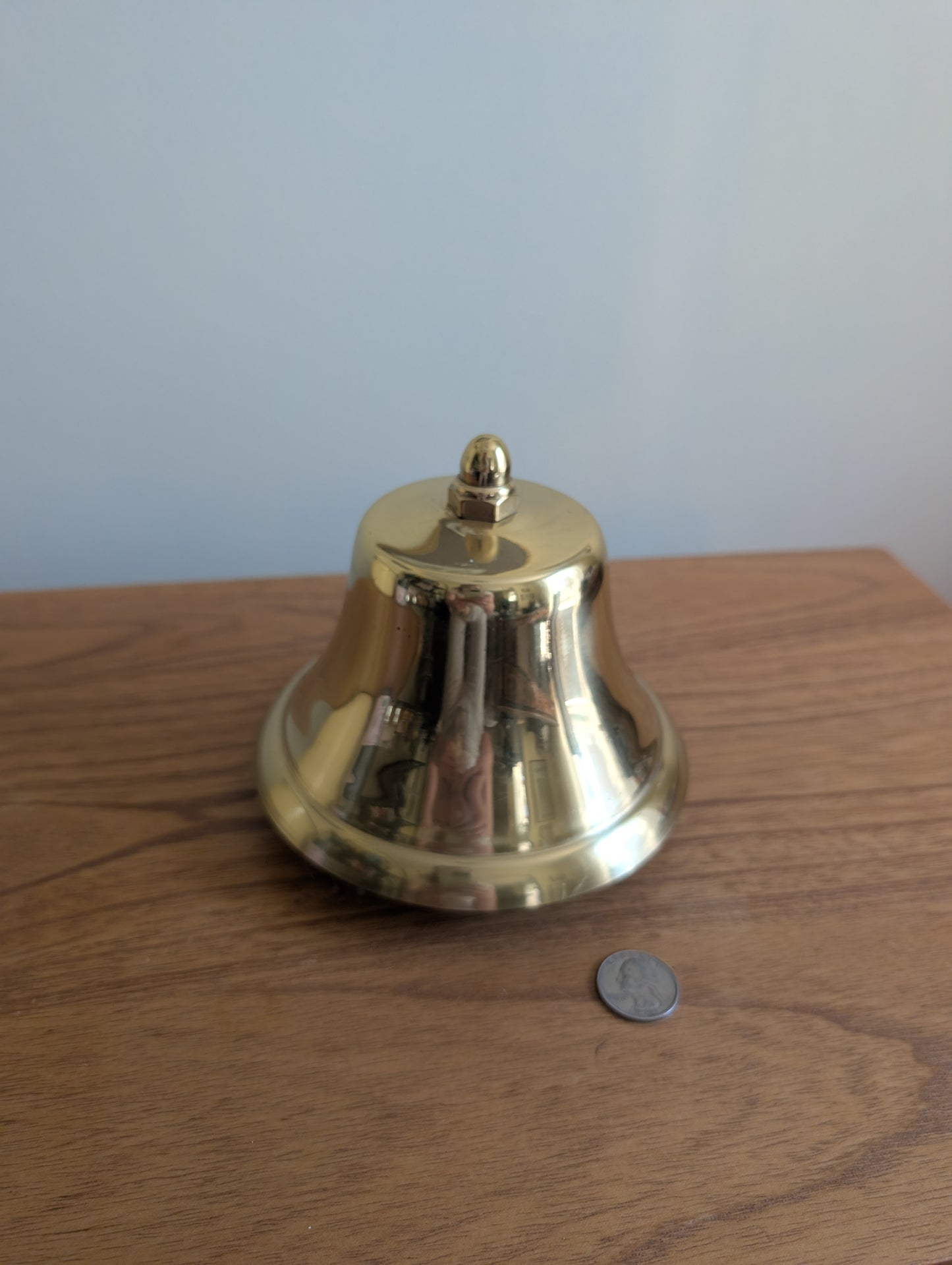 Solid Brass Bell on a Stand