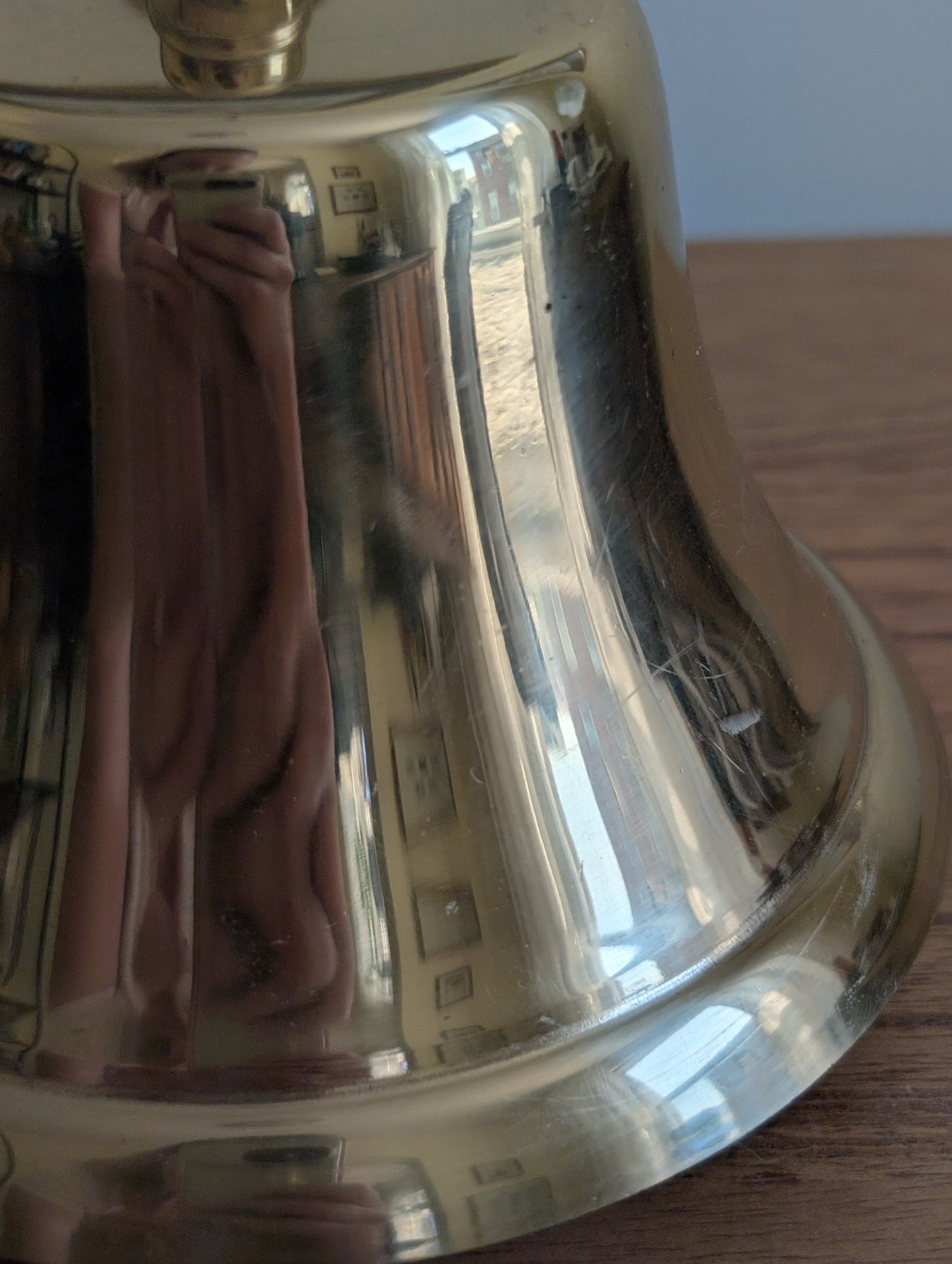 Solid Brass Bell on a Stand