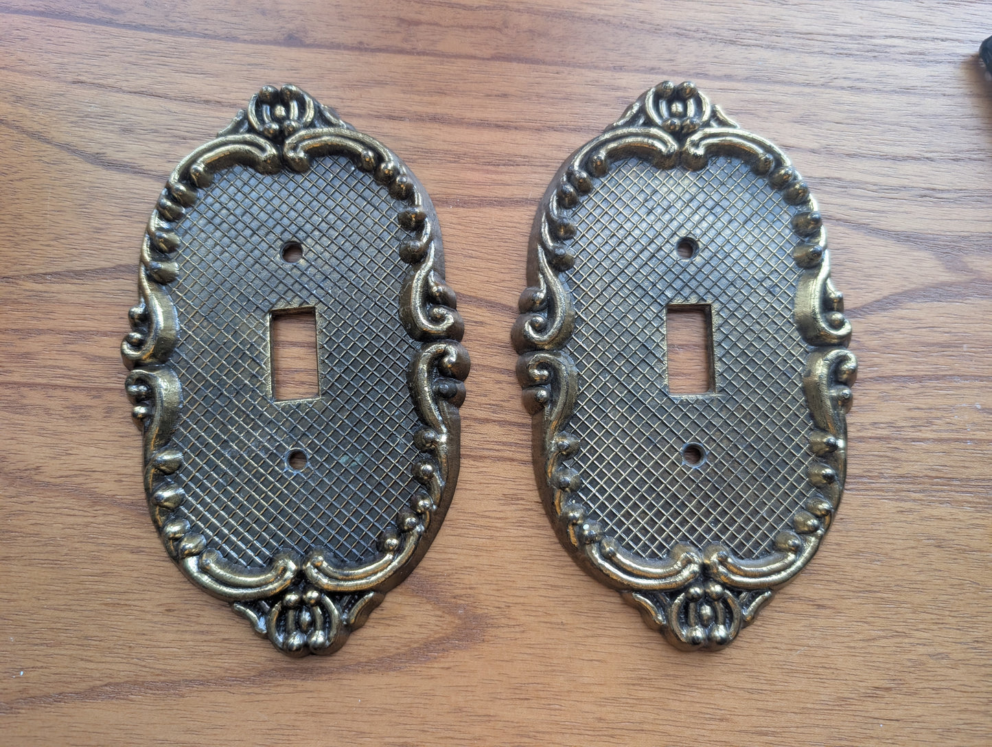Set of 2 Brass LIGHTSWITCH Covers