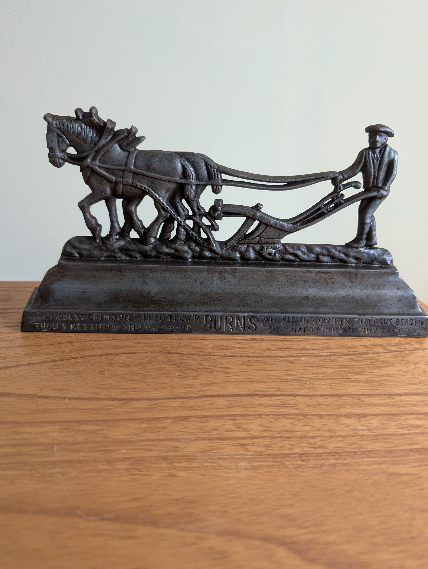 Iron Robert Burns Doorstop