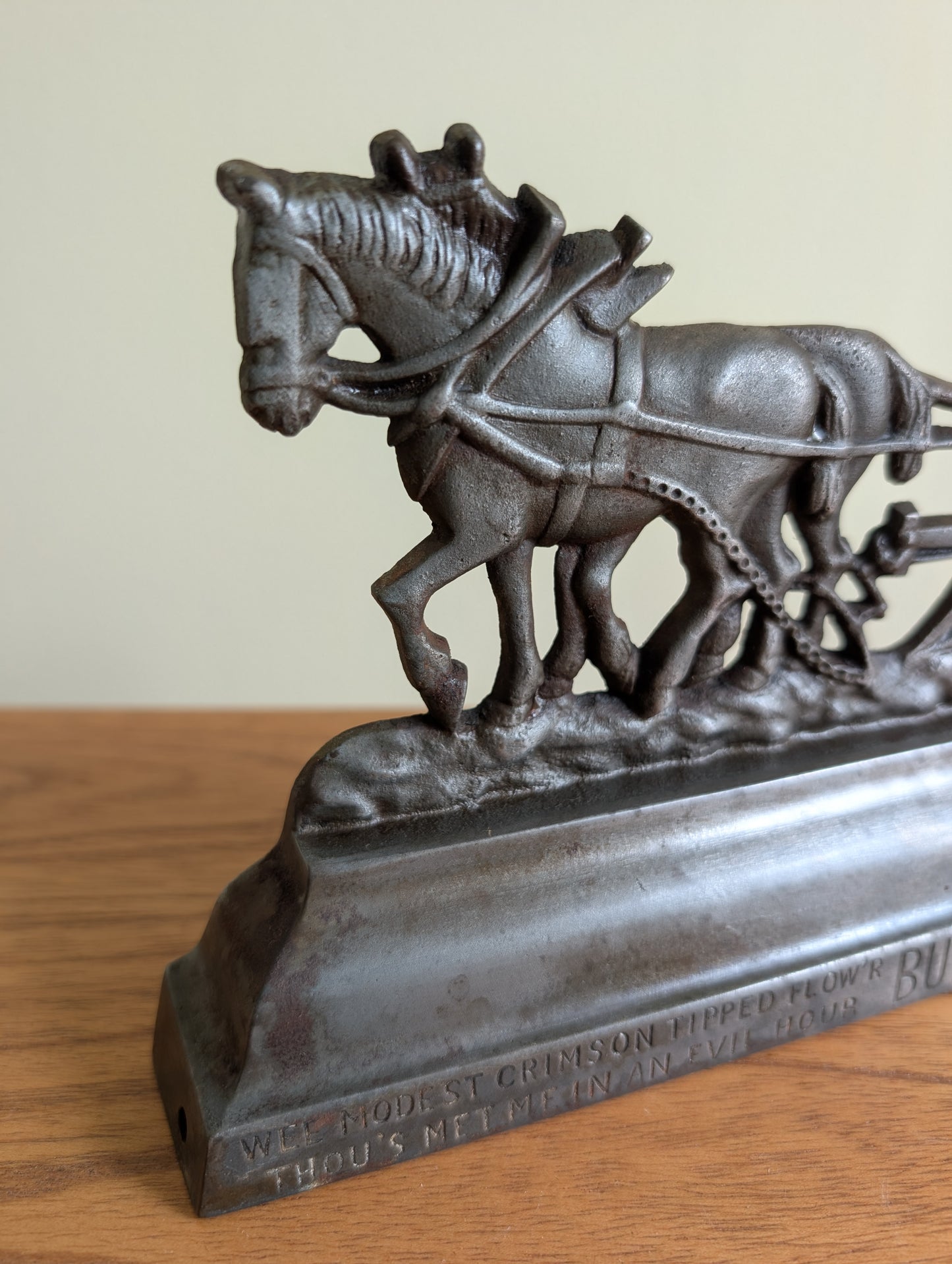 Iron Robert Burns Doorstop
