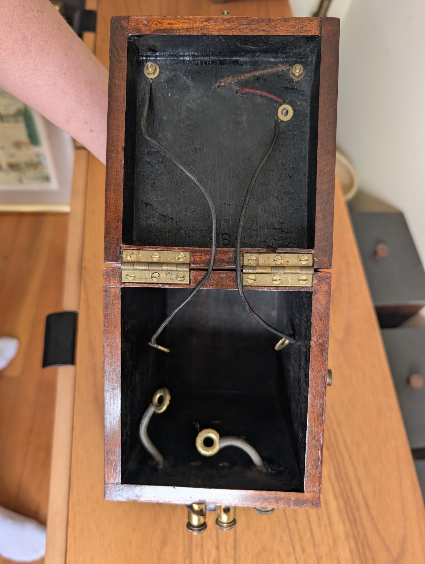 Vintage Cautery Surgical Equipment Medical Machine in Wooden Box