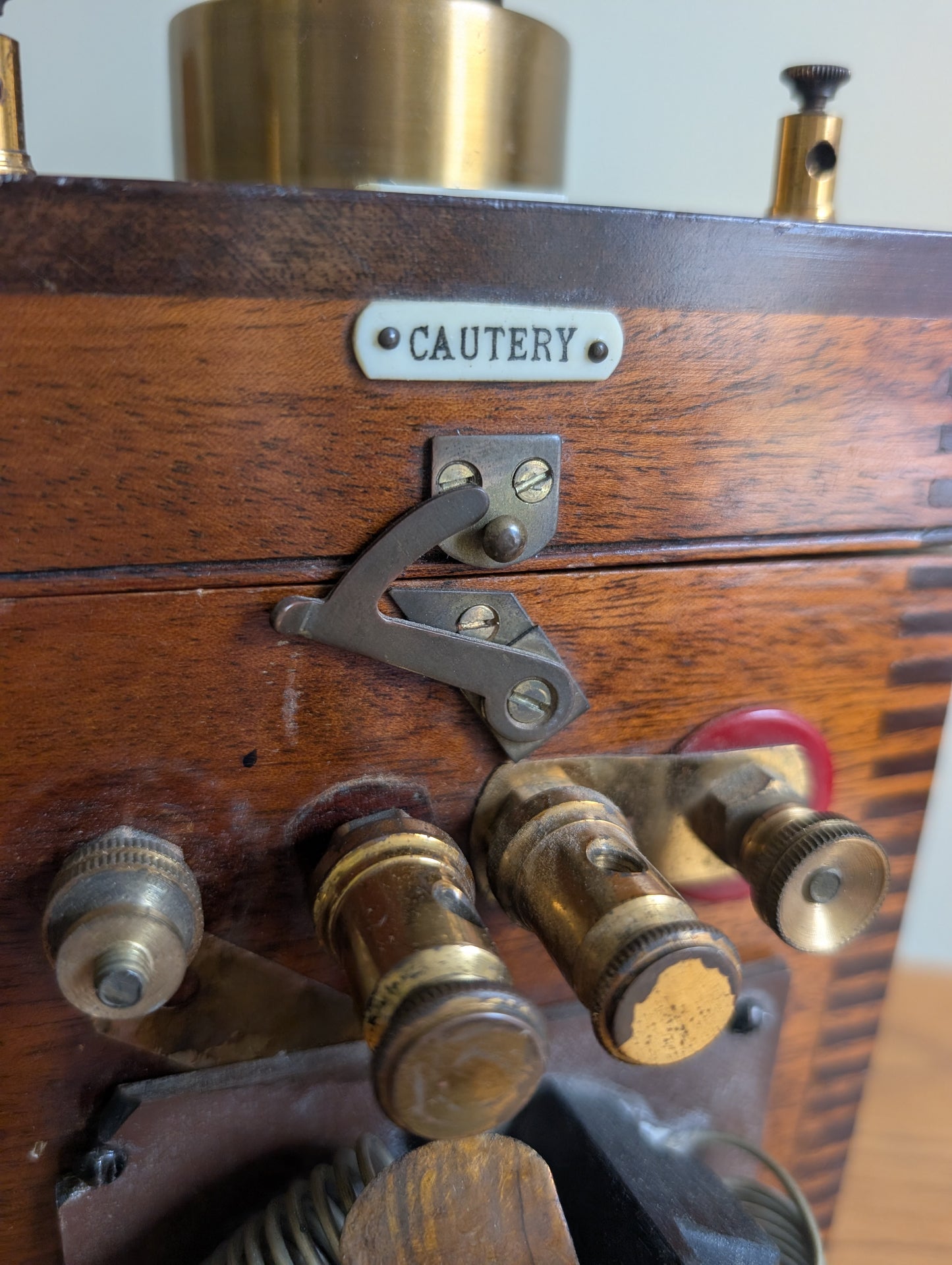 Vintage Cautery Surgical Equipment Medical Machine in Wooden Box