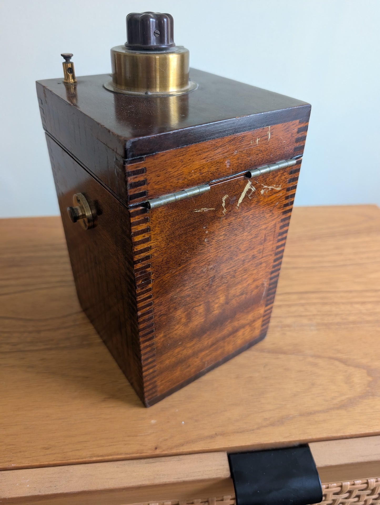 Vintage Cautery Surgical Equipment Medical Machine in Wooden Box