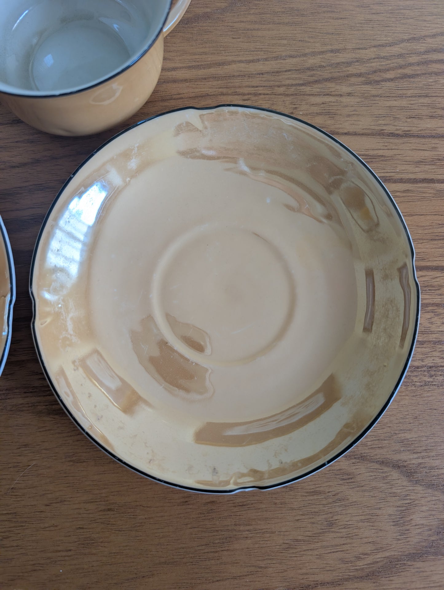 Peach Lustreware Tea Set 15 Pieces service for 4
