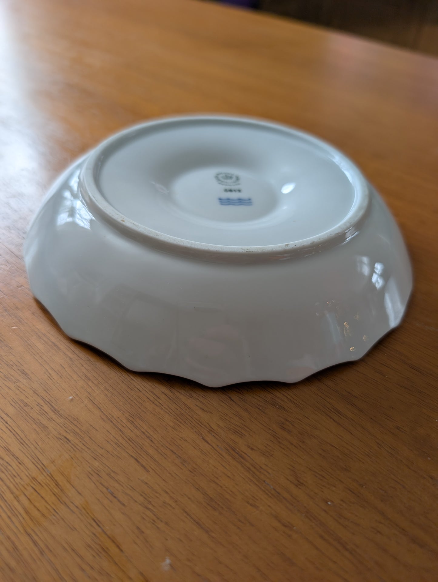 Royal Copenhagen White Scalloped Dish