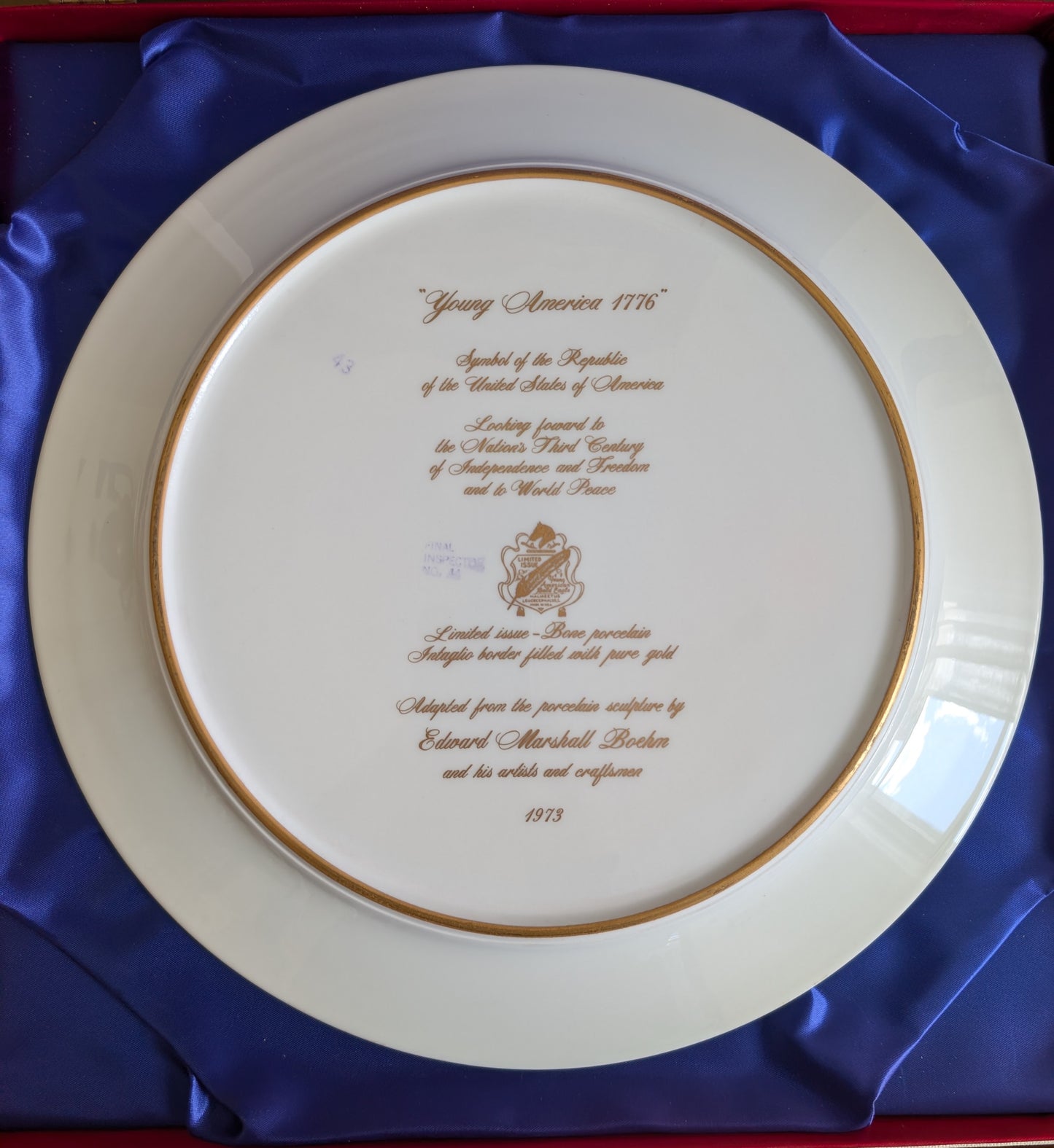 "Young America 1776" Plate