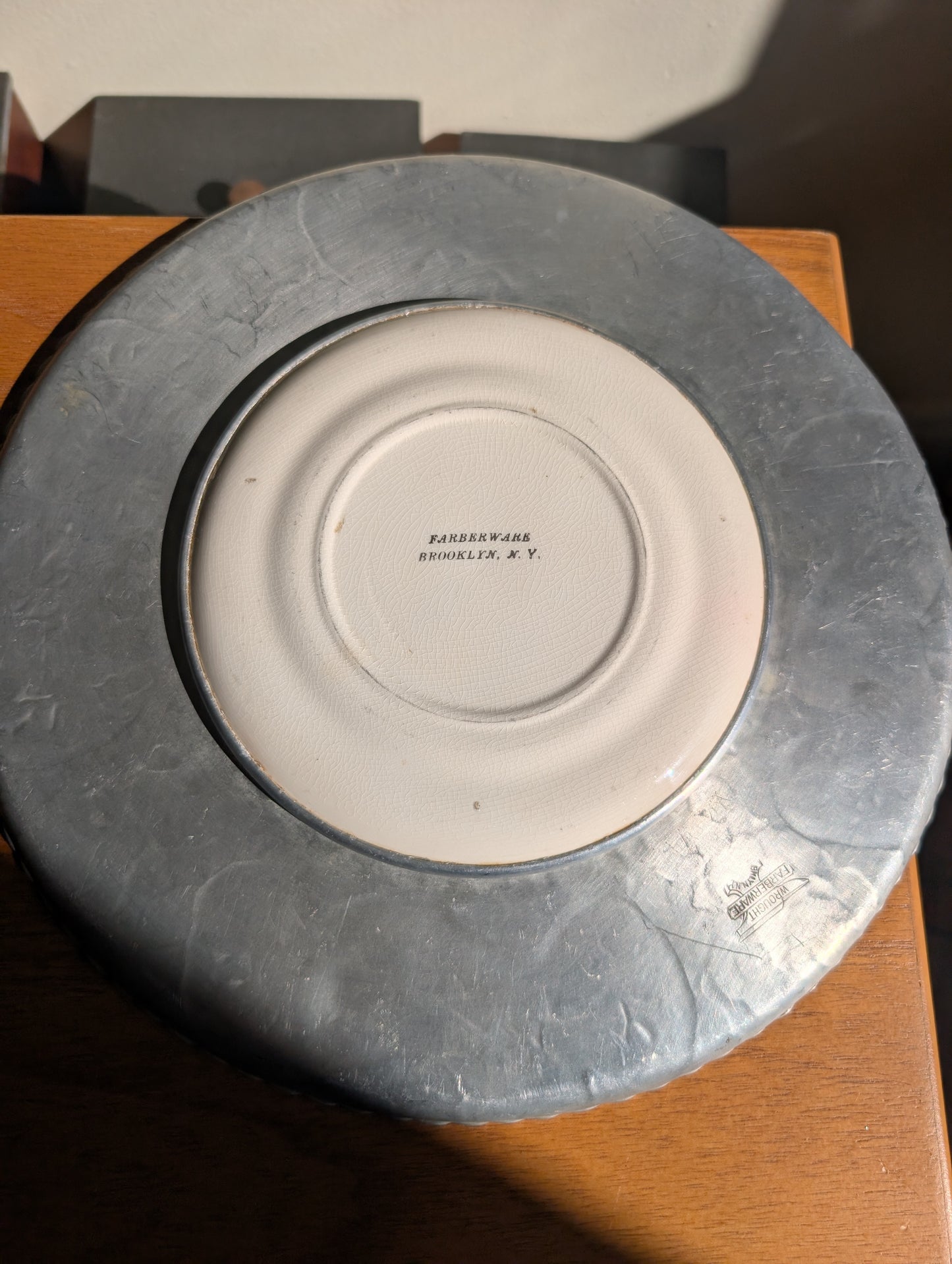 Pair of Farberware Wrought Aluminum Platters