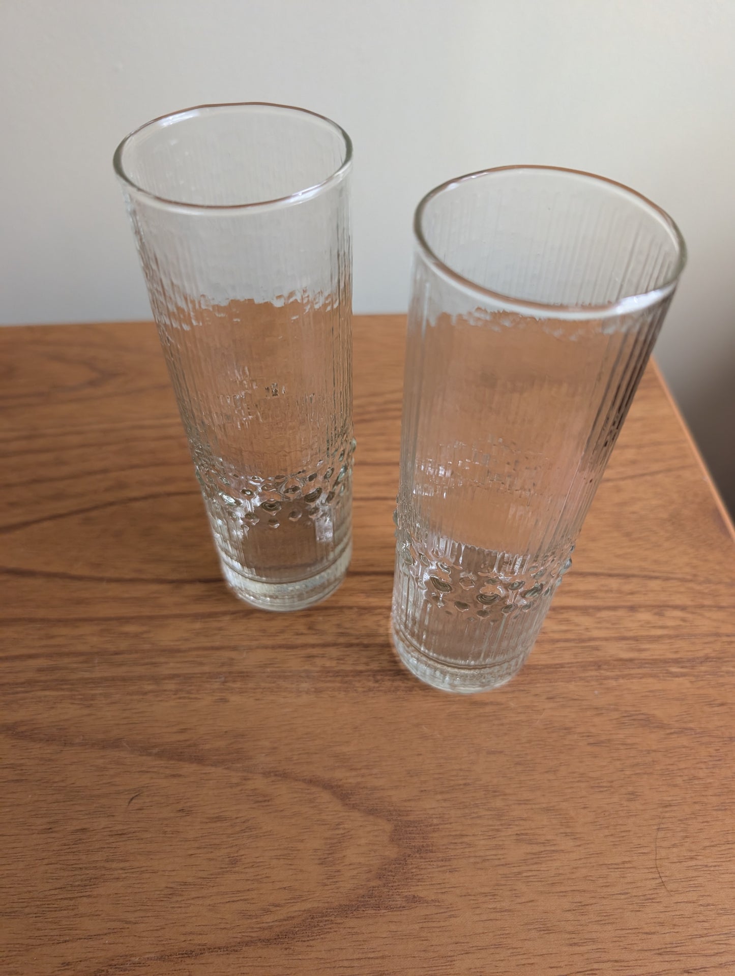 Pair of 1960s Iittala Tapio Wirkkala Highball Glasses