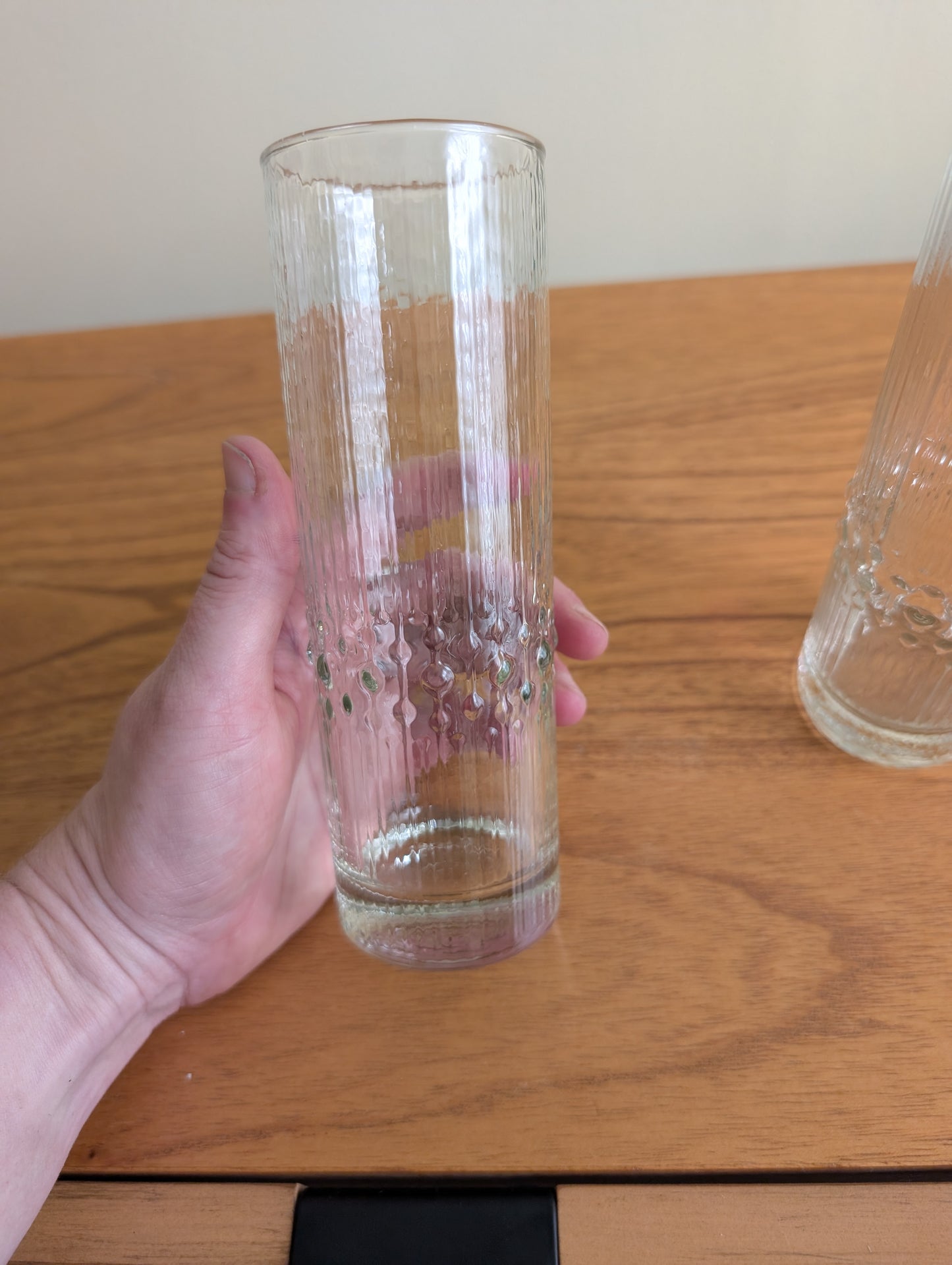 Pair of 1960s Iittala Tapio Wirkkala Highball Glasses