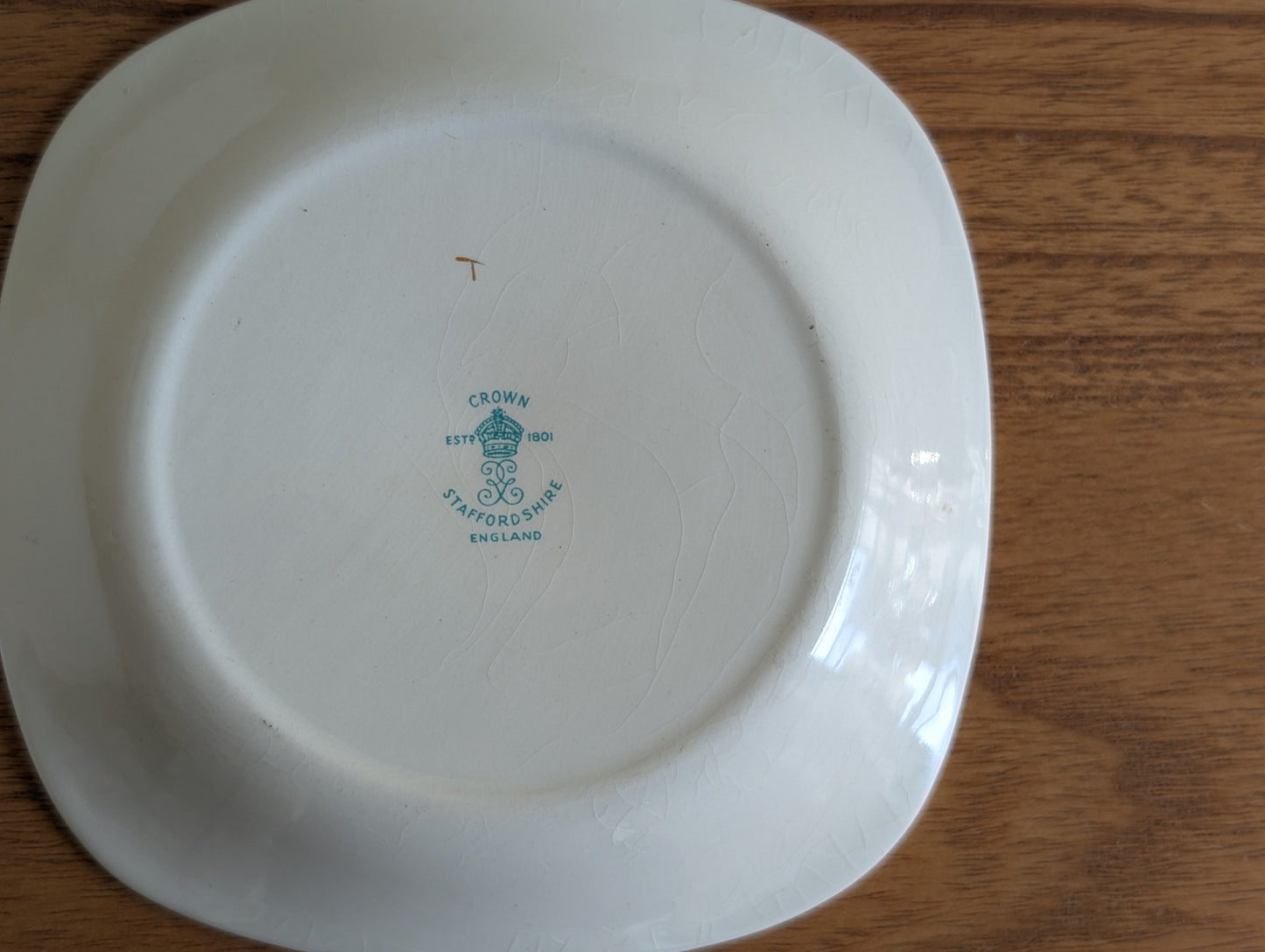 Rare Set of 8 Crown Staffordshire Fish Themed Bread Plates