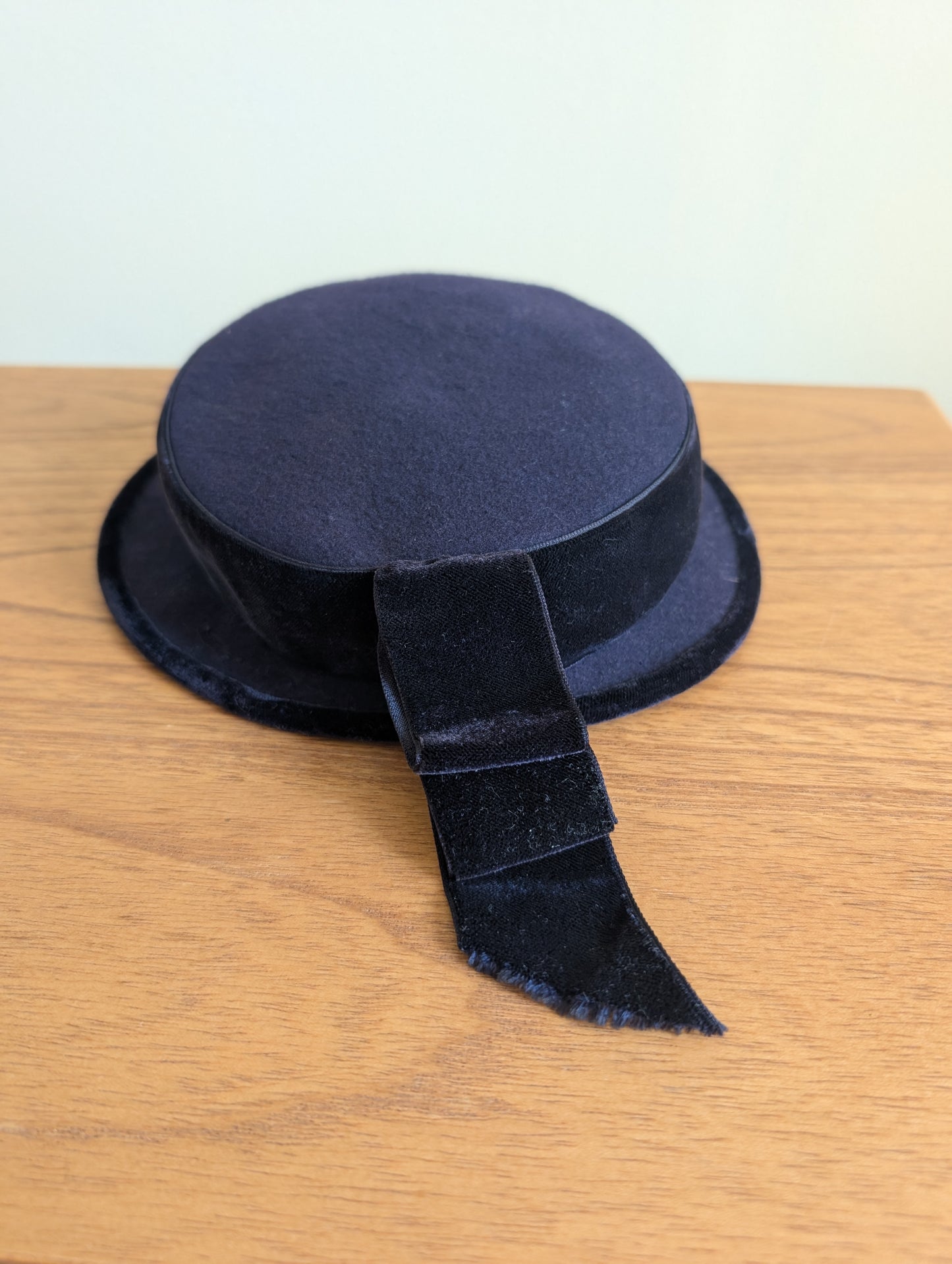 1940s Henry Pollak Navy Blue Hat