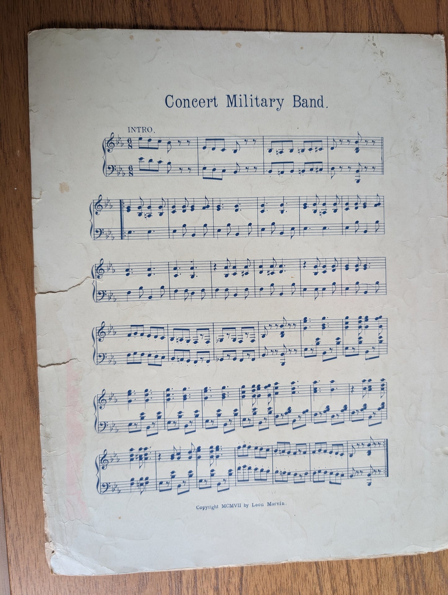Vintage Sheet Music 1909