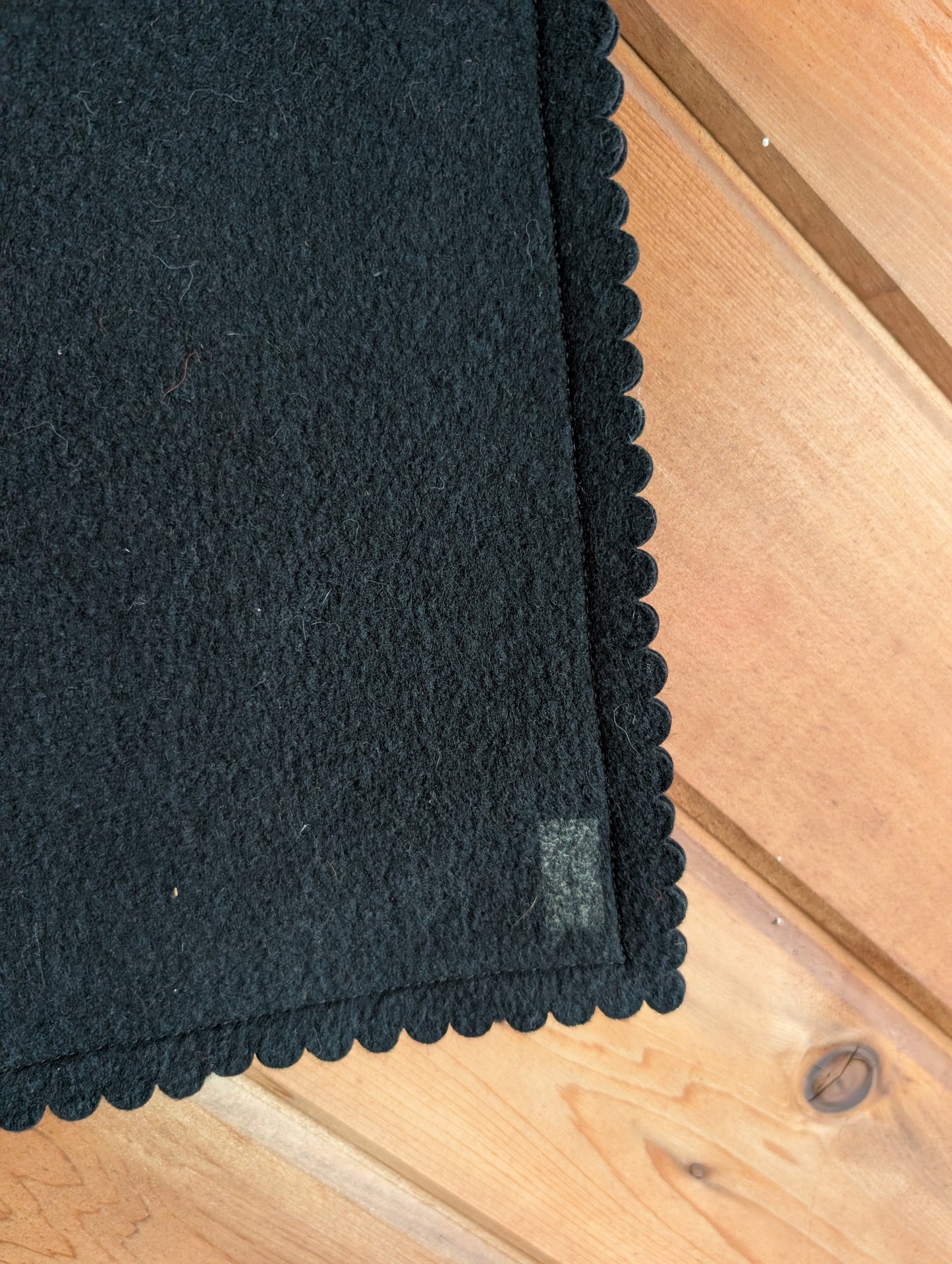 Hungarian Folk Art Black and Red Wall Hanging