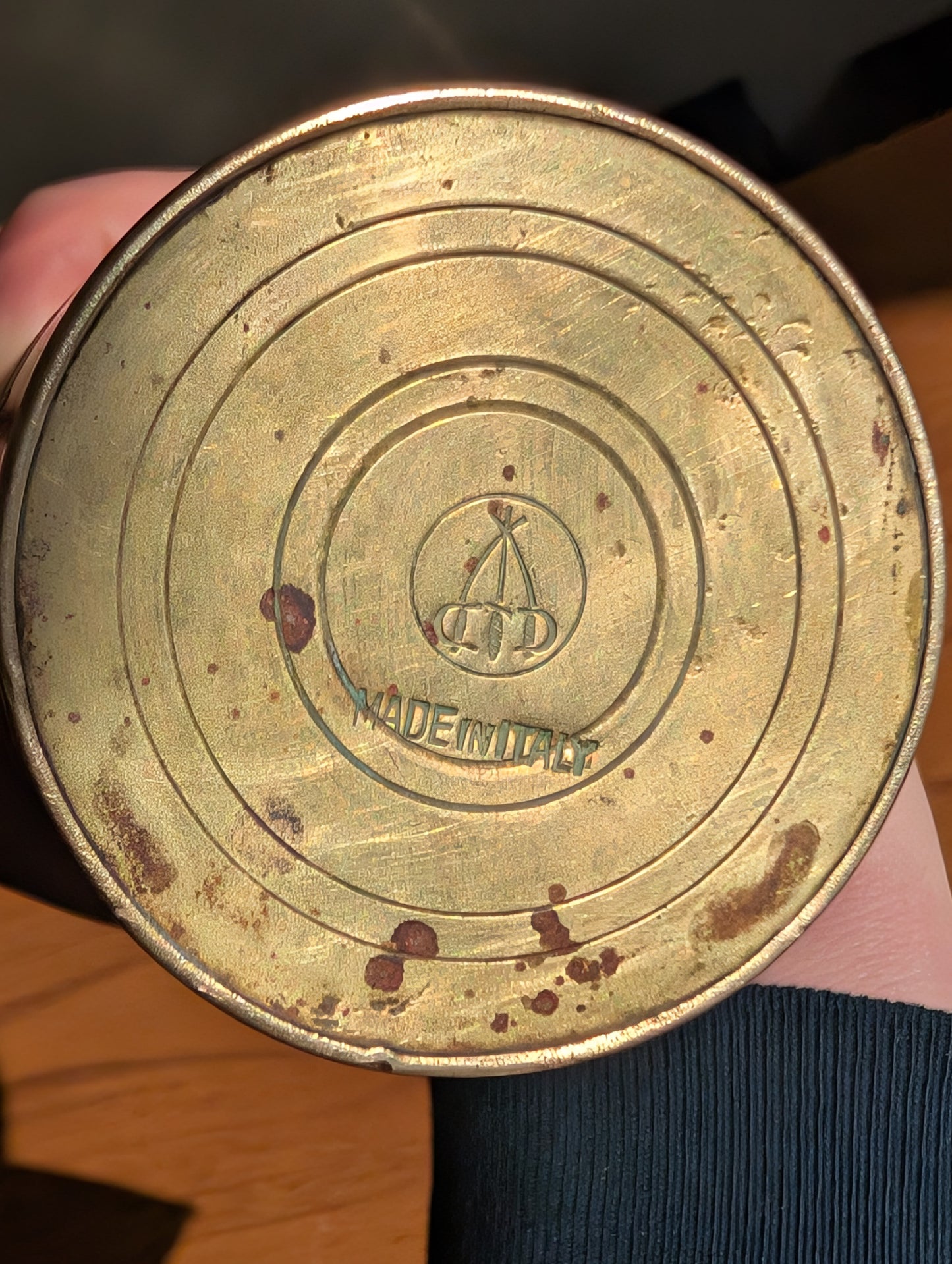 Tre Spade Brass Coffee Grinder or Pepper Grinder