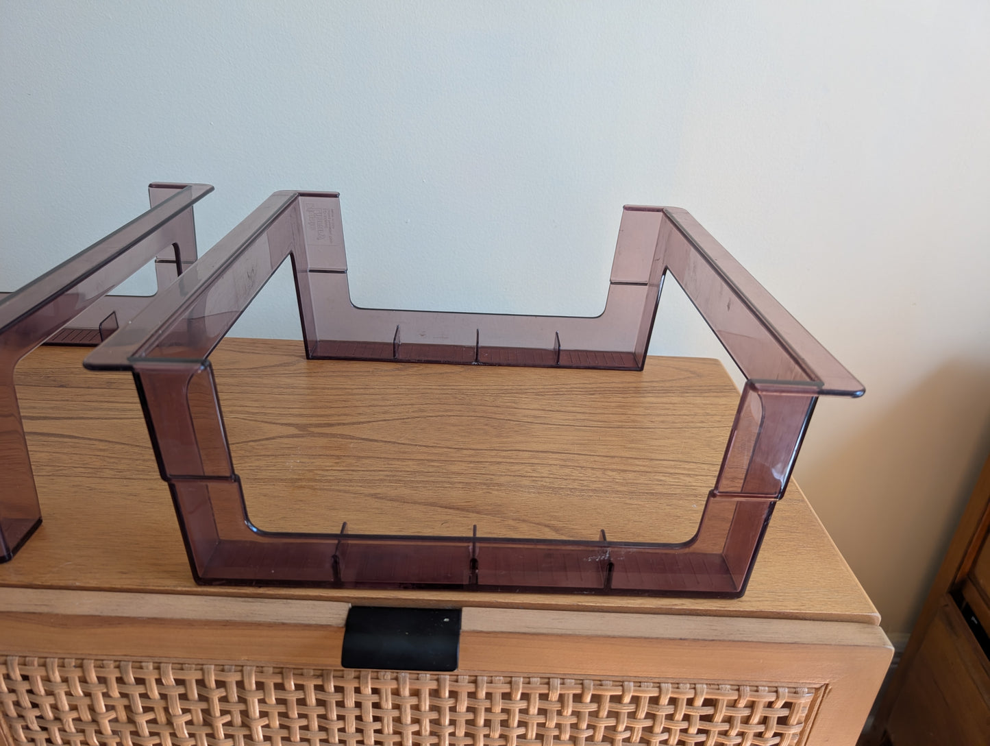 Two LP Record Stands by Music Library Oxford Pendaflex Corp