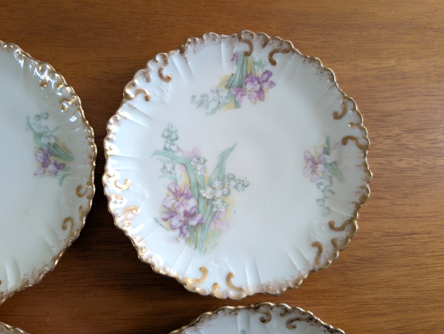 Set of 10 Limoges 6 inch Dessert Plates