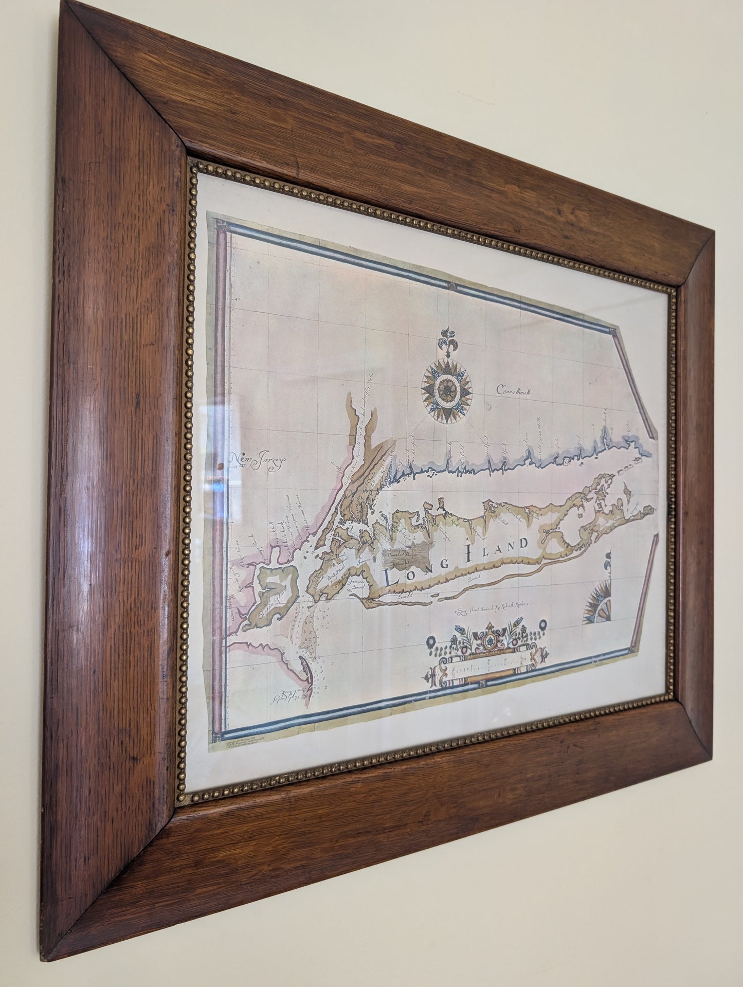 Framed Poster of Long Island and Connecticut