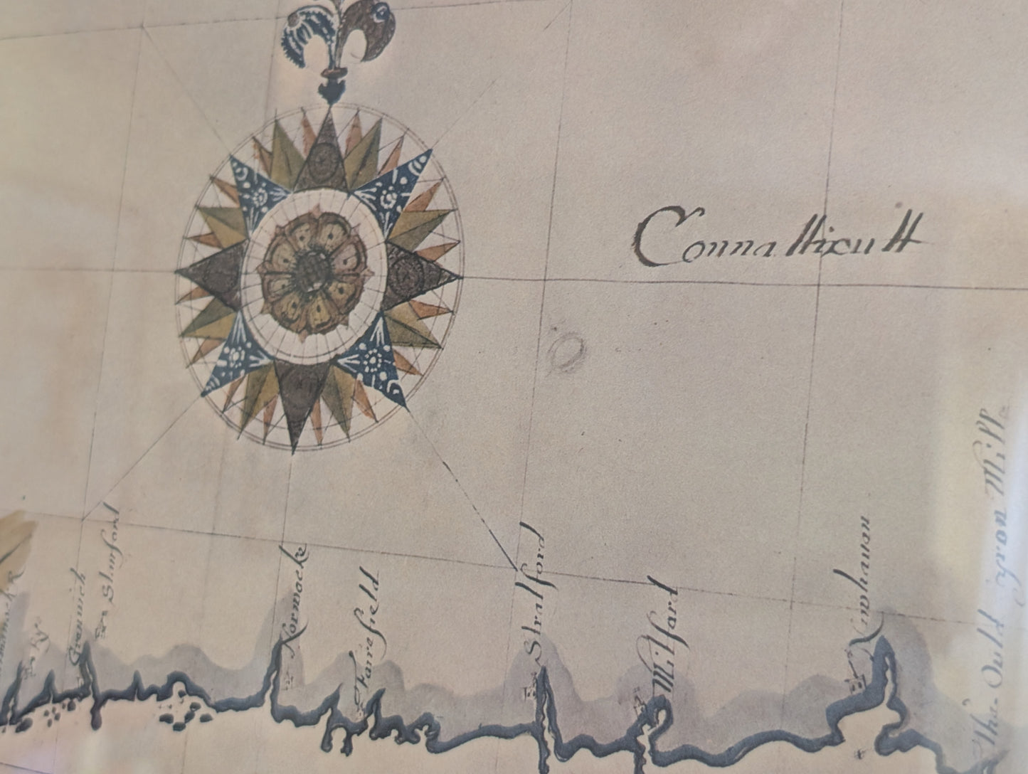 Framed Poster of Long Island and Connecticut