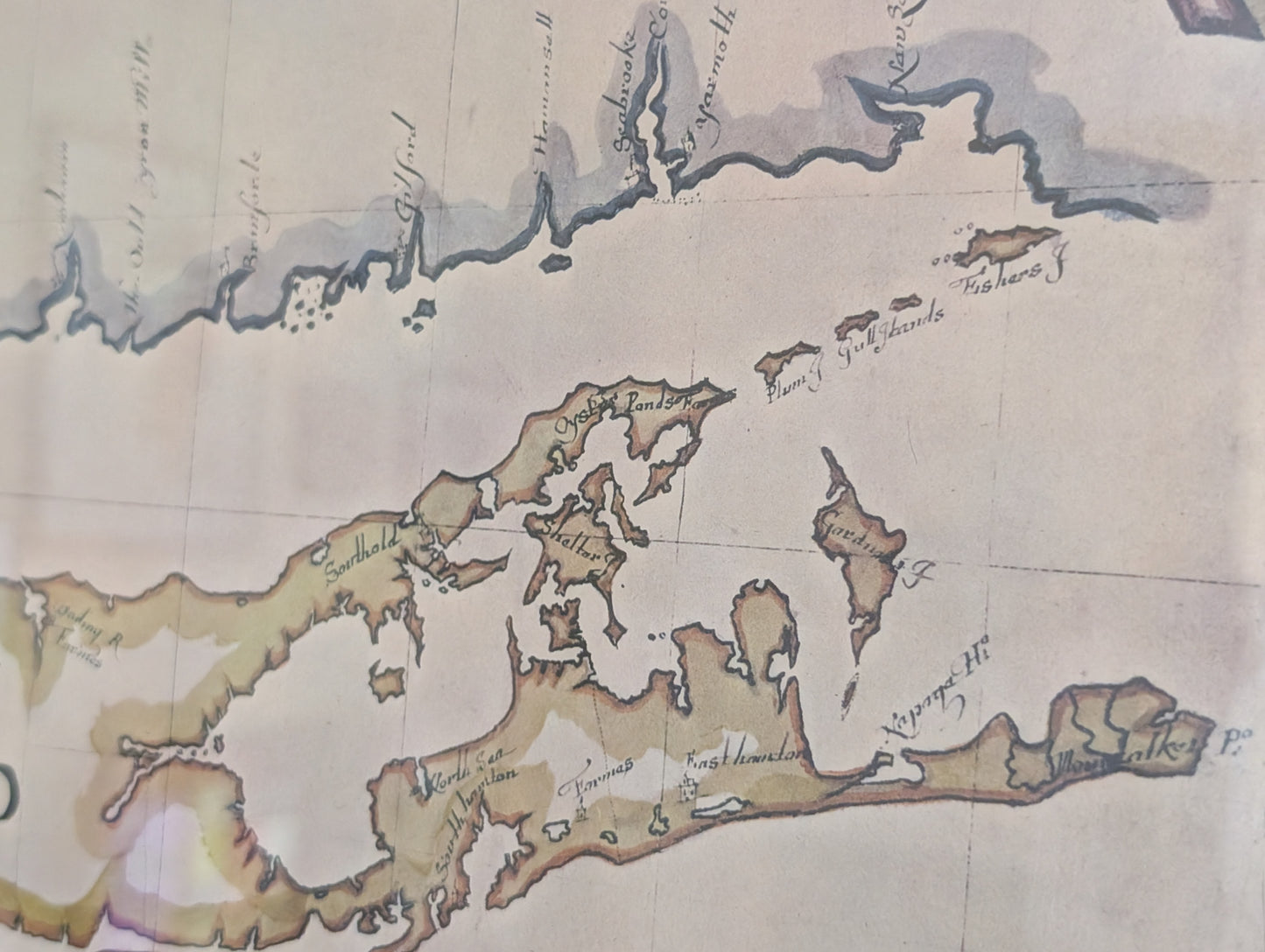 Framed Poster of Long Island and Connecticut