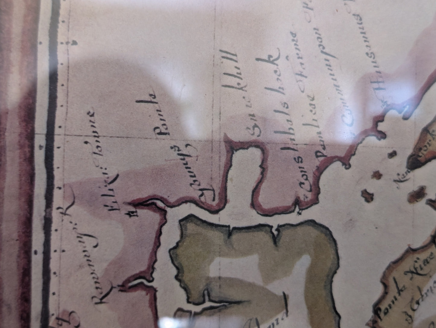 Framed Poster of Long Island and Connecticut
