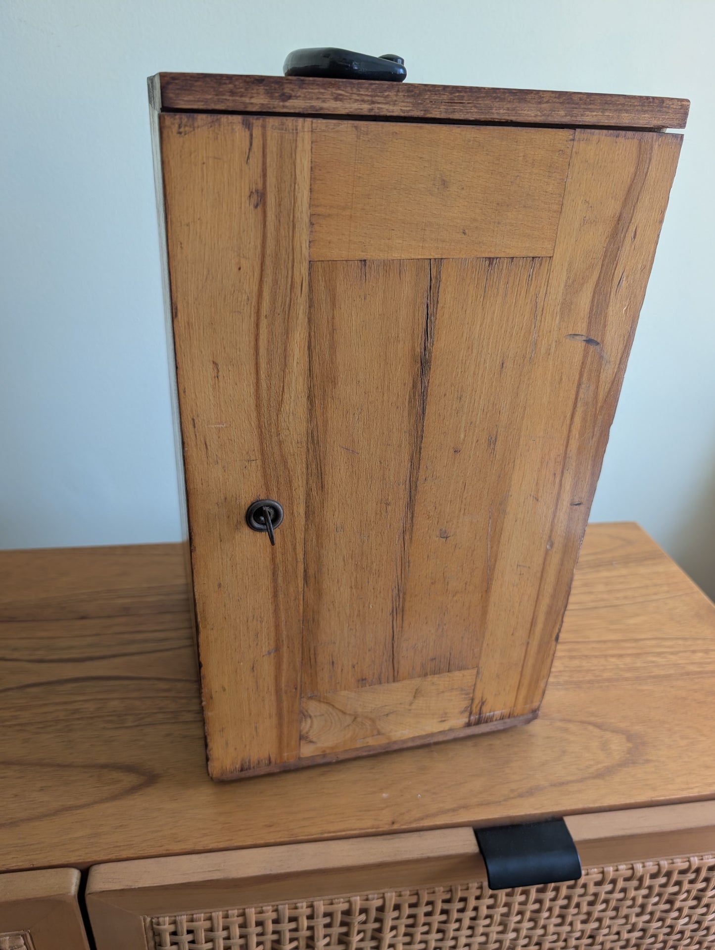 Microscope in Wooden Travel Case
