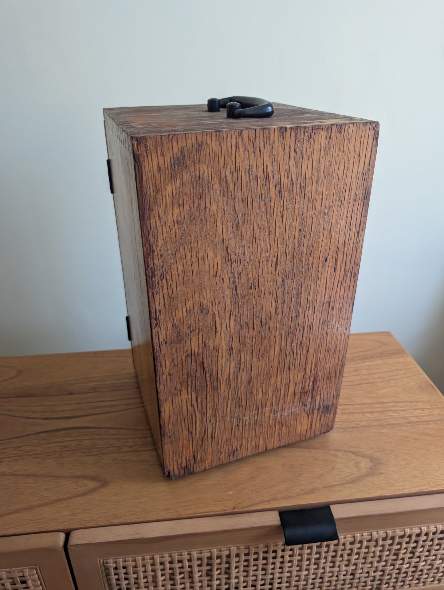 Microscope in Wooden Travel Case