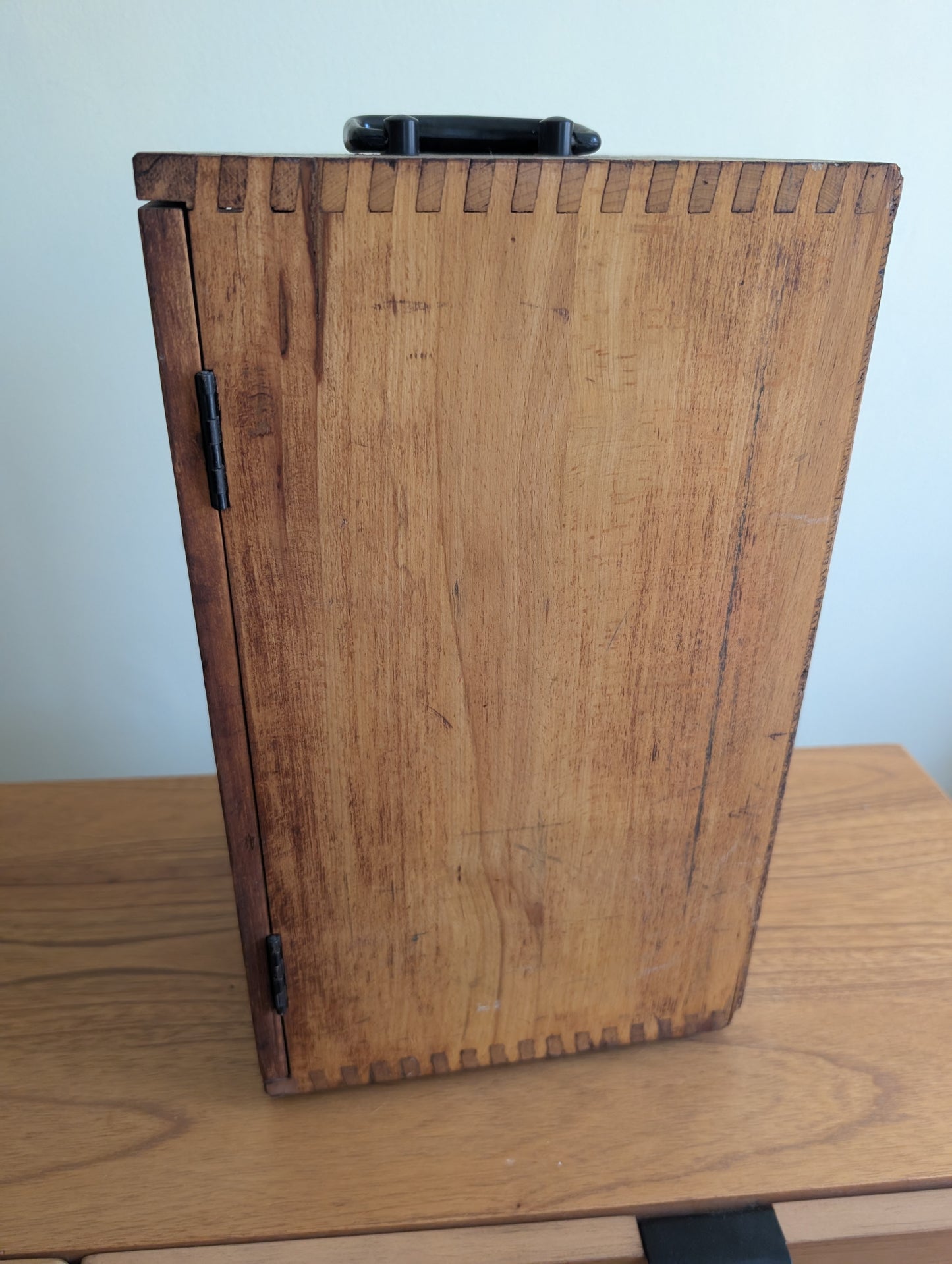 Microscope in Wooden Travel Case