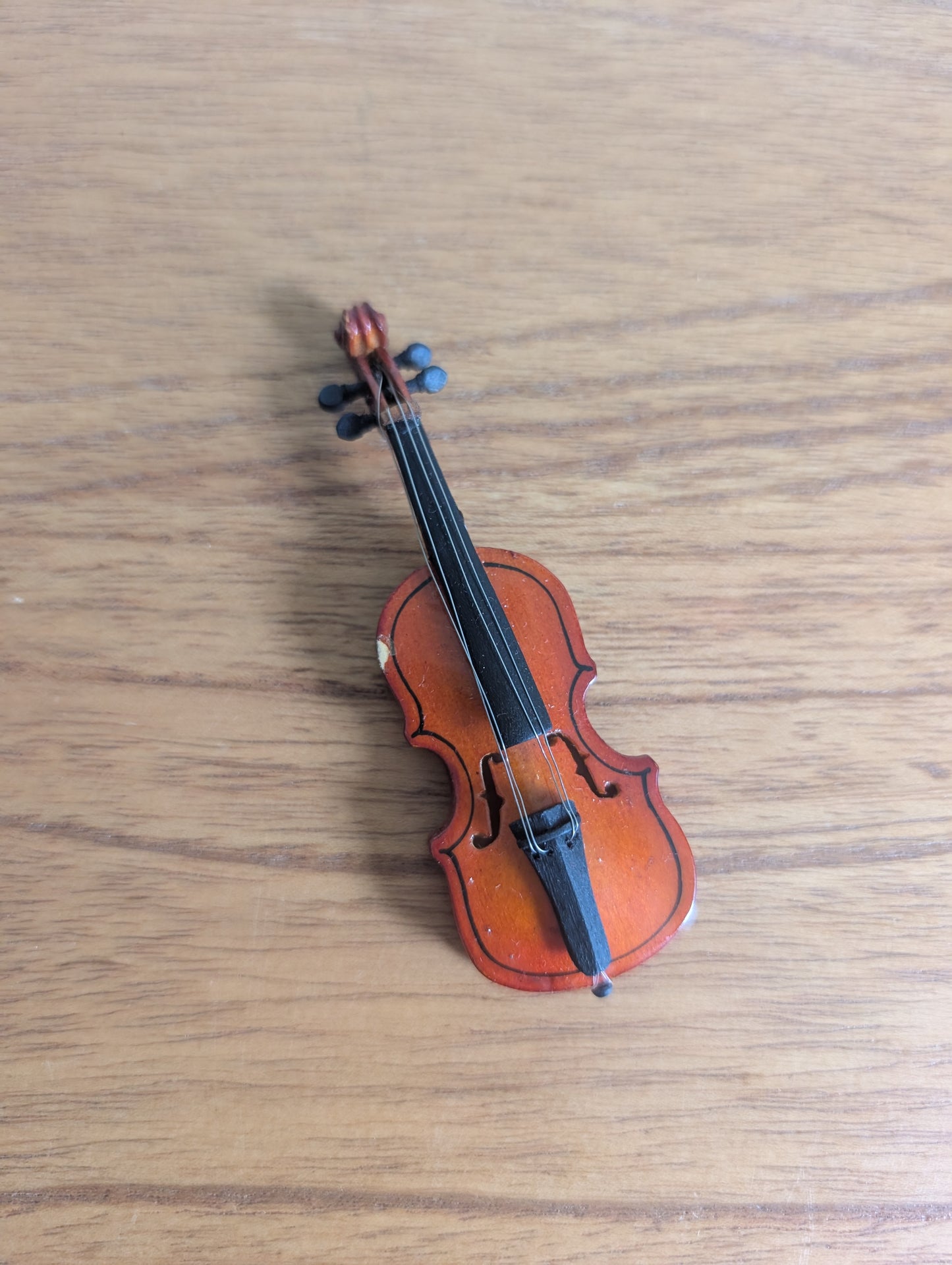 Vintage Miniature Violin in Black Case