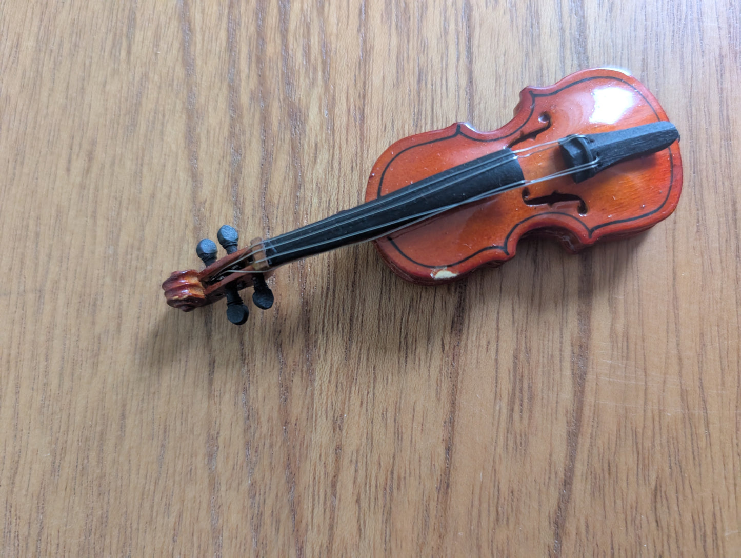 Vintage Miniature Violin in Black Case
