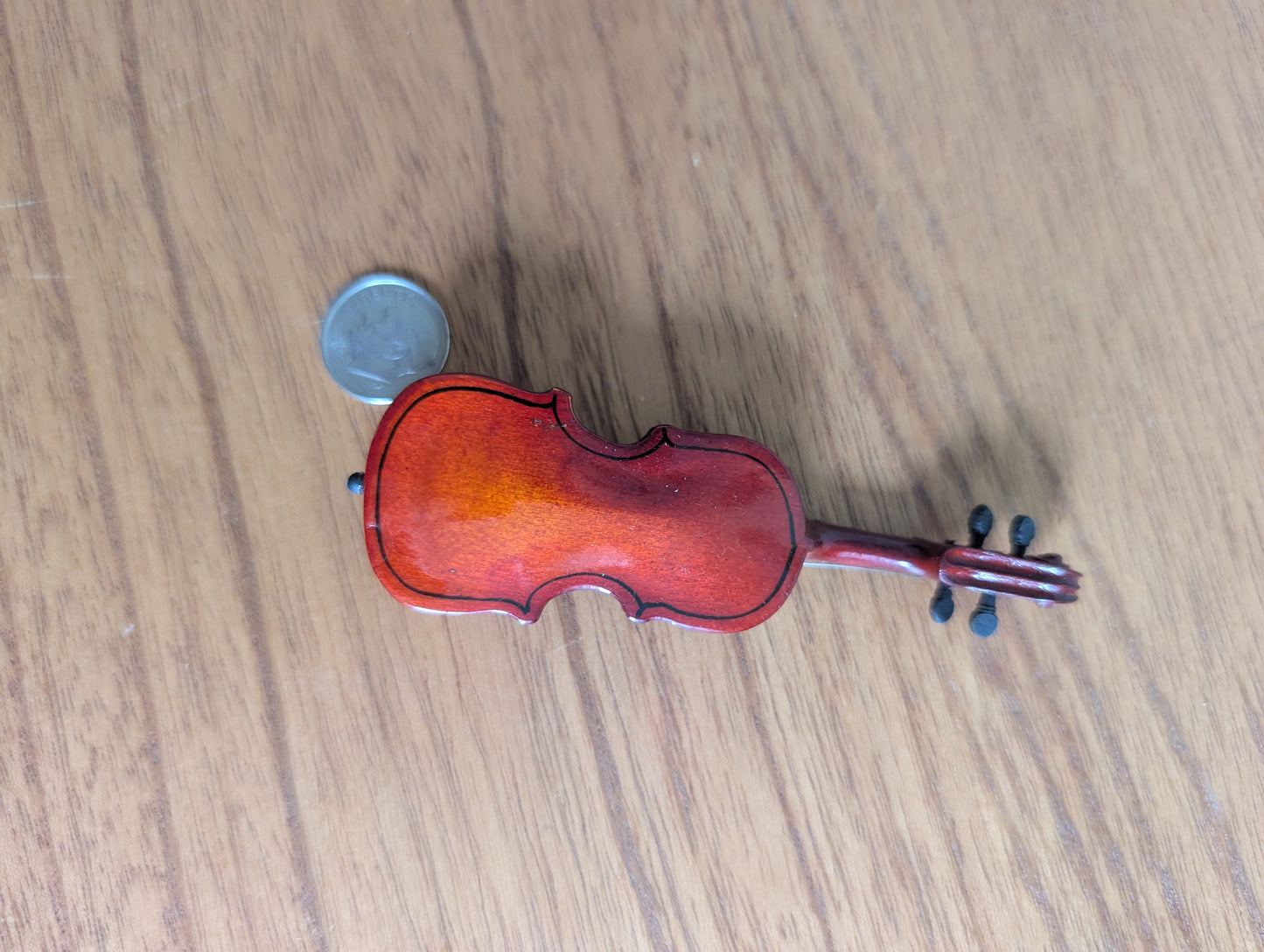 Vintage Miniature Violin in Black Case